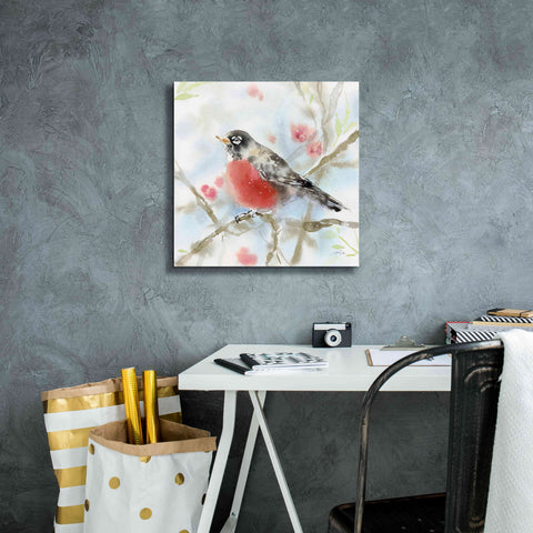 Image of 'Spring Robin' by Katrina Pete, Giclee Canvas Wall Art,18x18