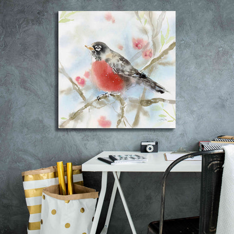 Image of 'Spring Robin' by Katrina Pete, Giclee Canvas Wall Art,26x26