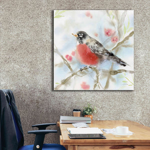'Spring Robin' by Katrina Pete, Giclee Canvas Wall Art,37x37
