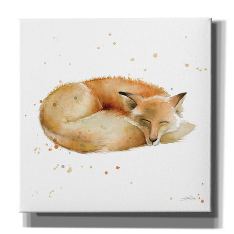 Image of 'Sleeping Fox' by Katrina Pete, Giclee Canvas Wall Art