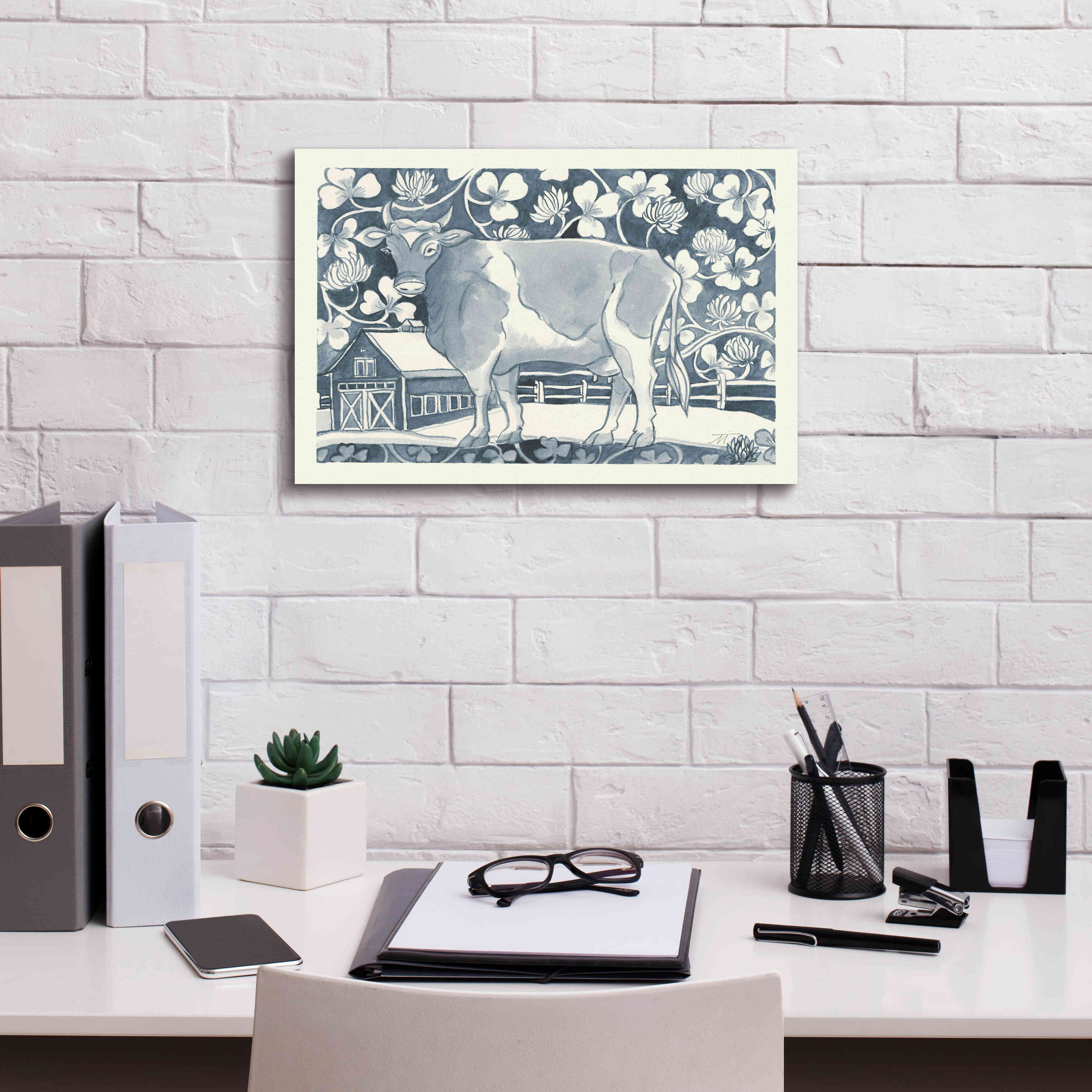 'Farm Life II' by Miranda Thomas, Giclee Canvas Wall Art,18x12