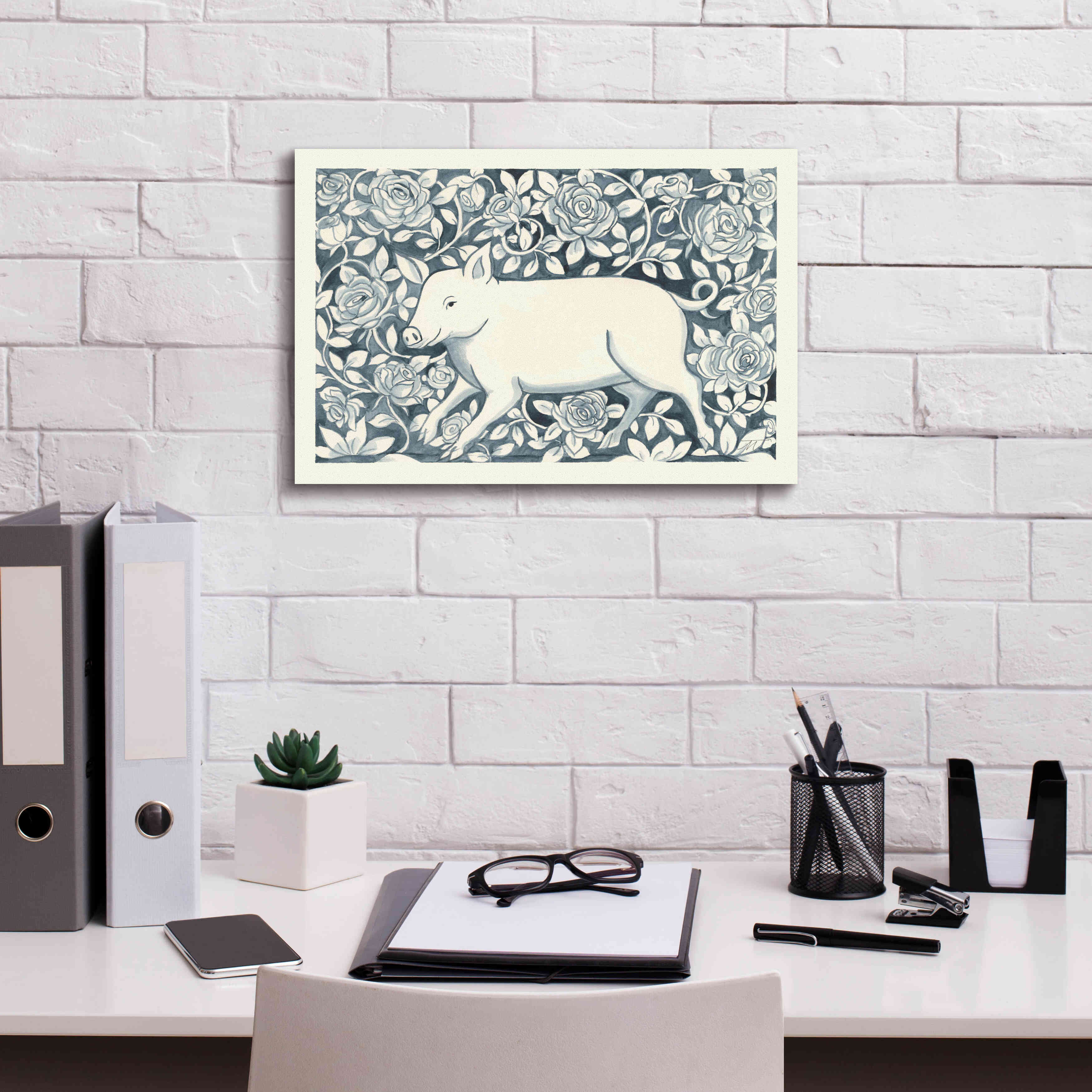 'Farm Life IV' by Miranda Thomas, Giclee Canvas Wall Art,18x12