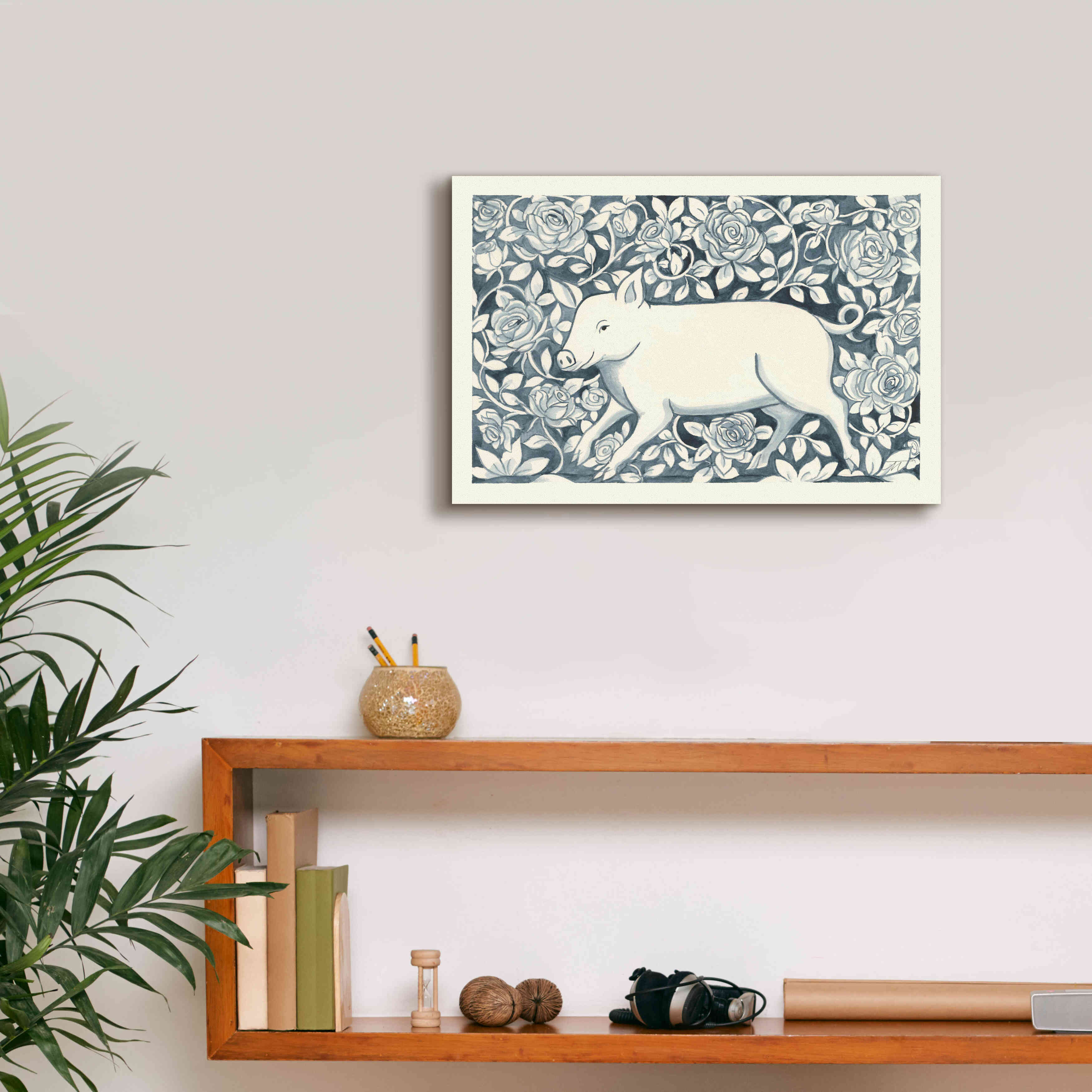 'Farm Life IV' by Miranda Thomas, Giclee Canvas Wall Art,18x12