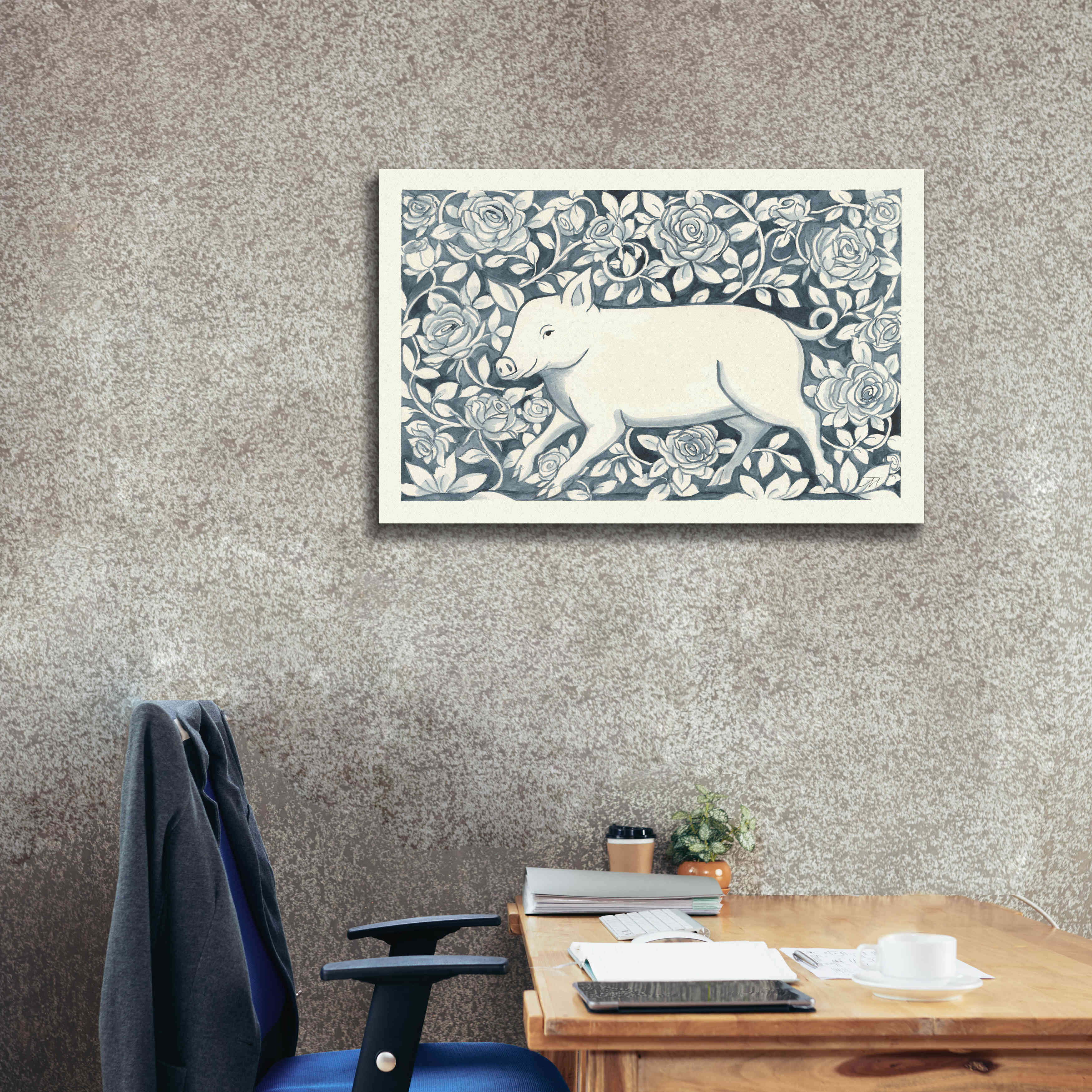 'Farm Life IV' by Miranda Thomas, Giclee Canvas Wall Art,40x26