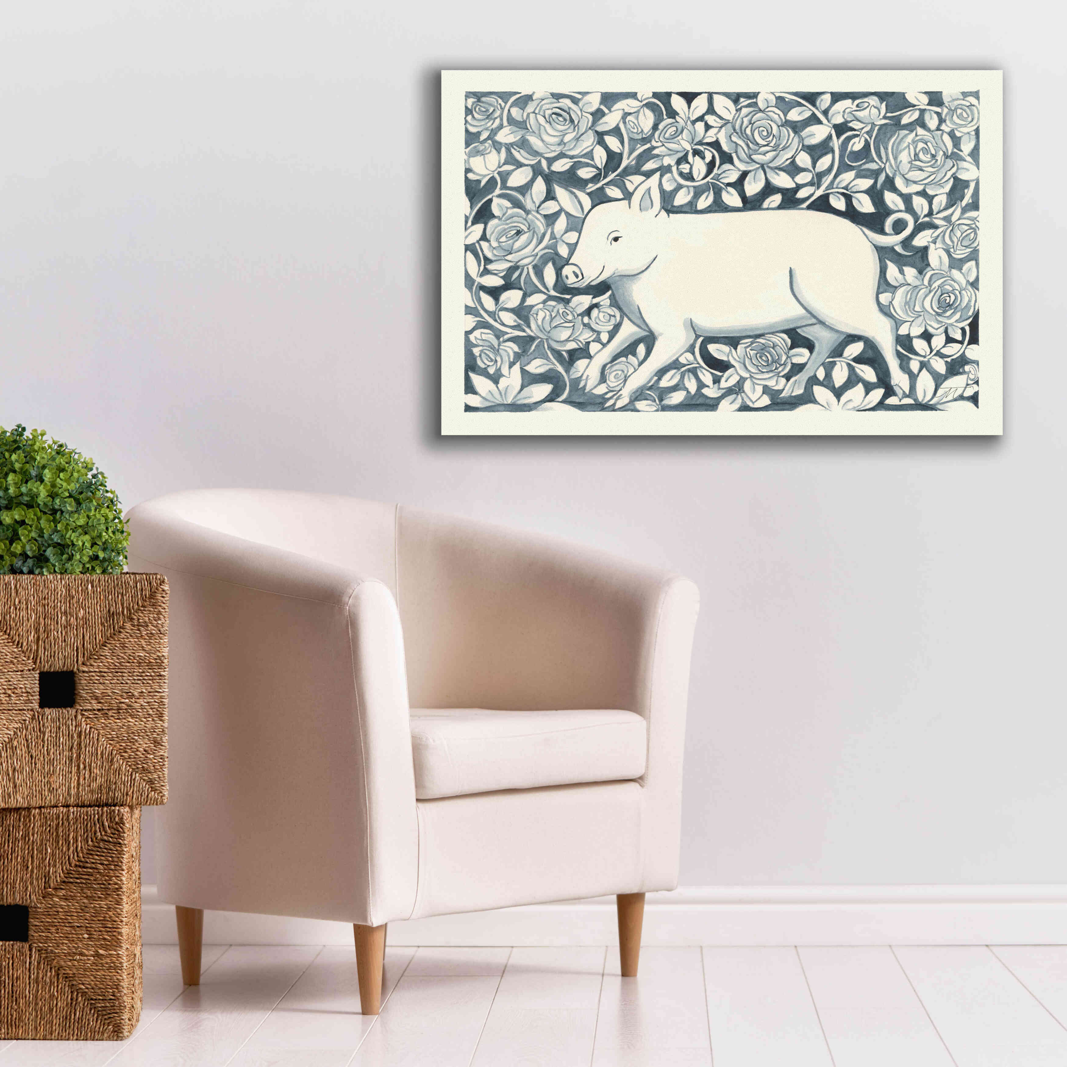 'Farm Life IV' by Miranda Thomas, Giclee Canvas Wall Art,40x26