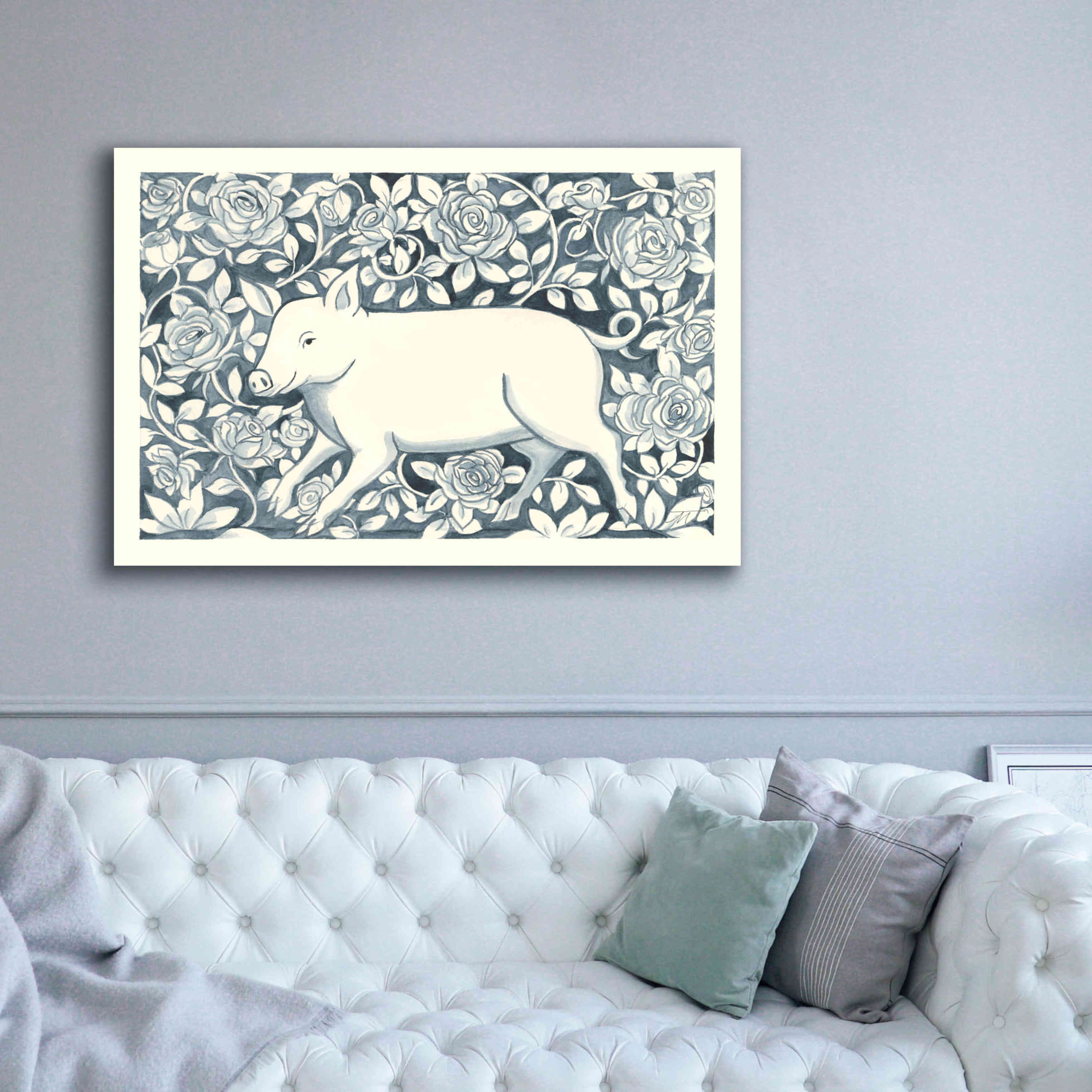 'Farm Life IV' by Miranda Thomas, Giclee Canvas Wall Art,60x40