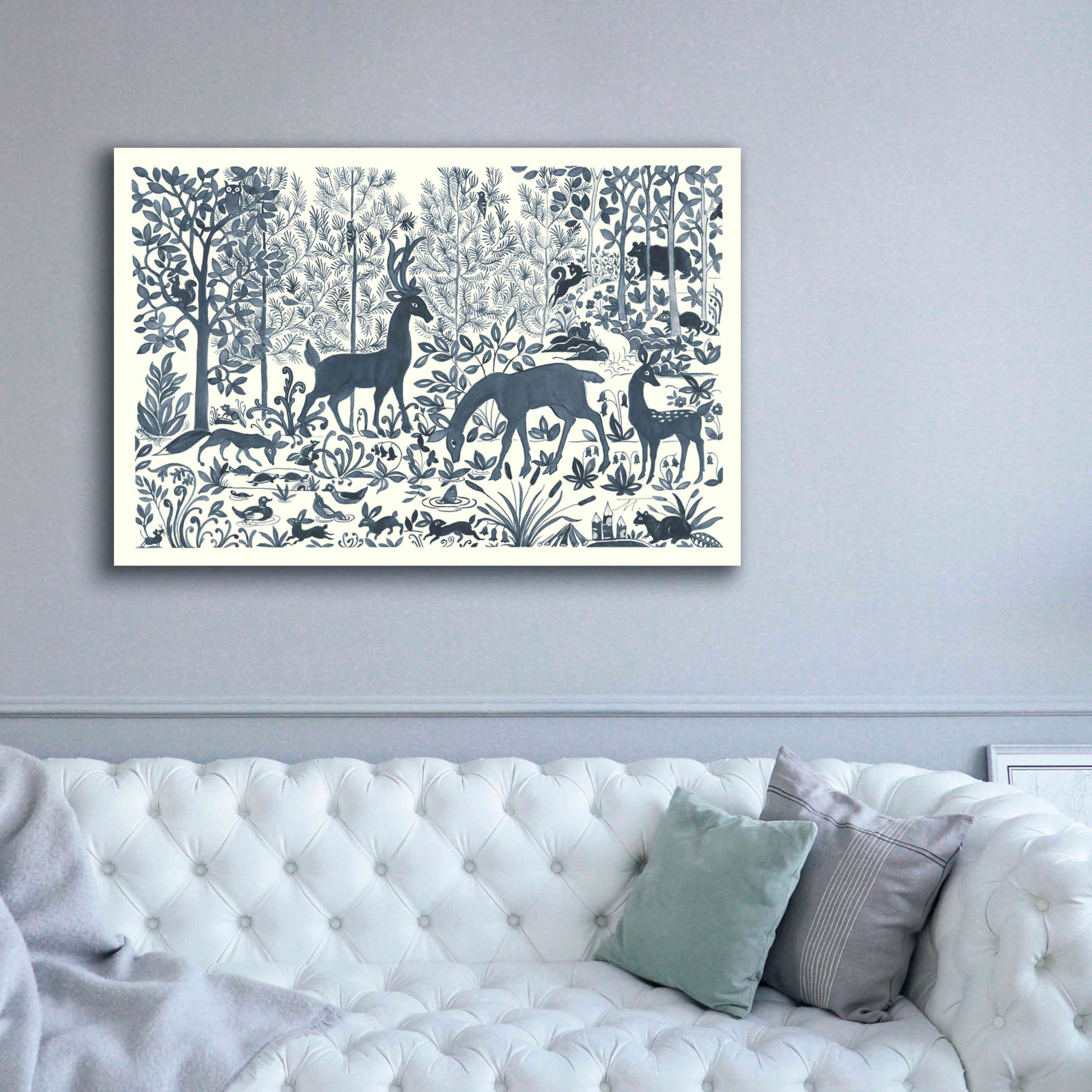 'Forest Life I' by Miranda Thomas, Giclee Canvas Wall Art,60x40