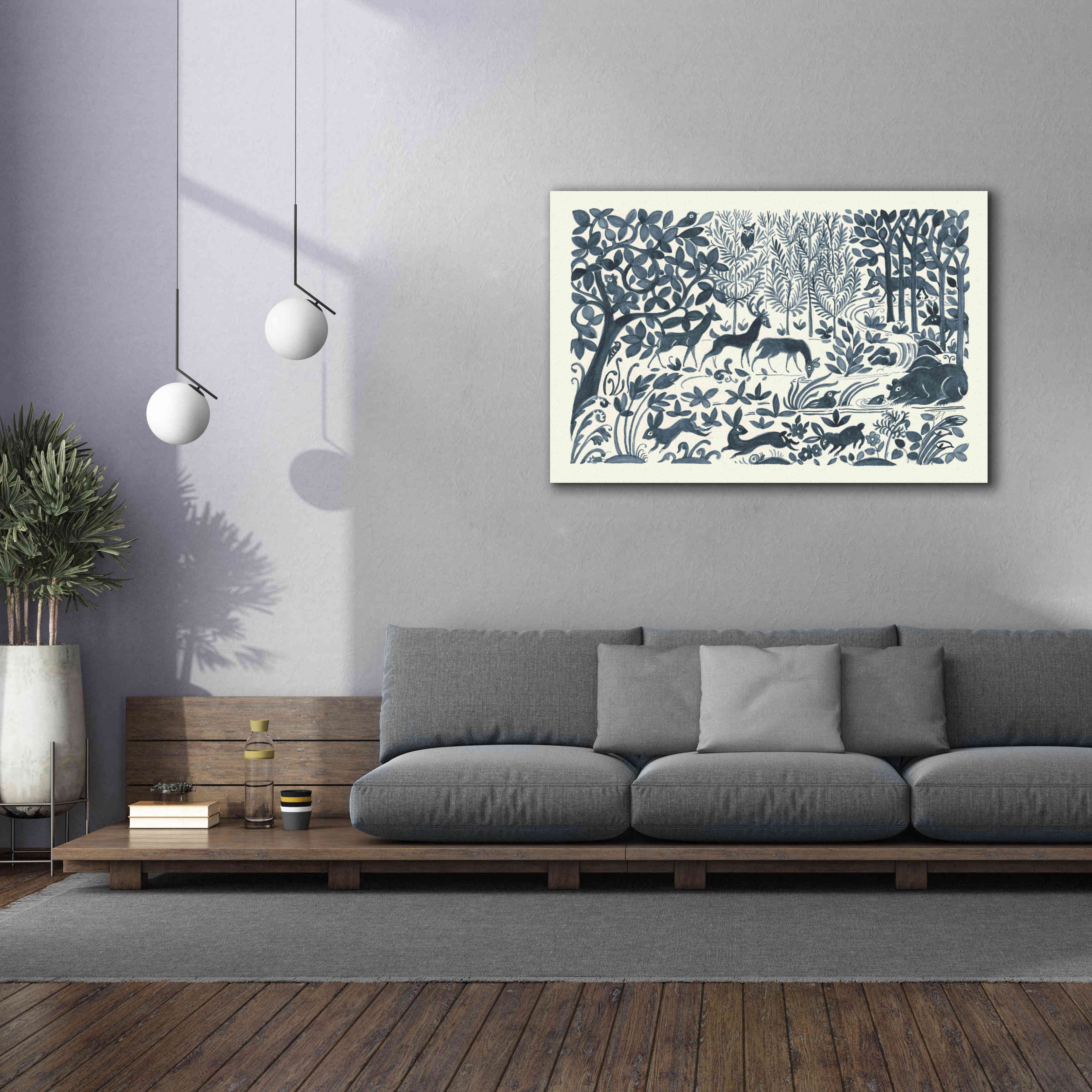 'Forest Life II' by Miranda Thomas, Giclee Canvas Wall Art,60x40