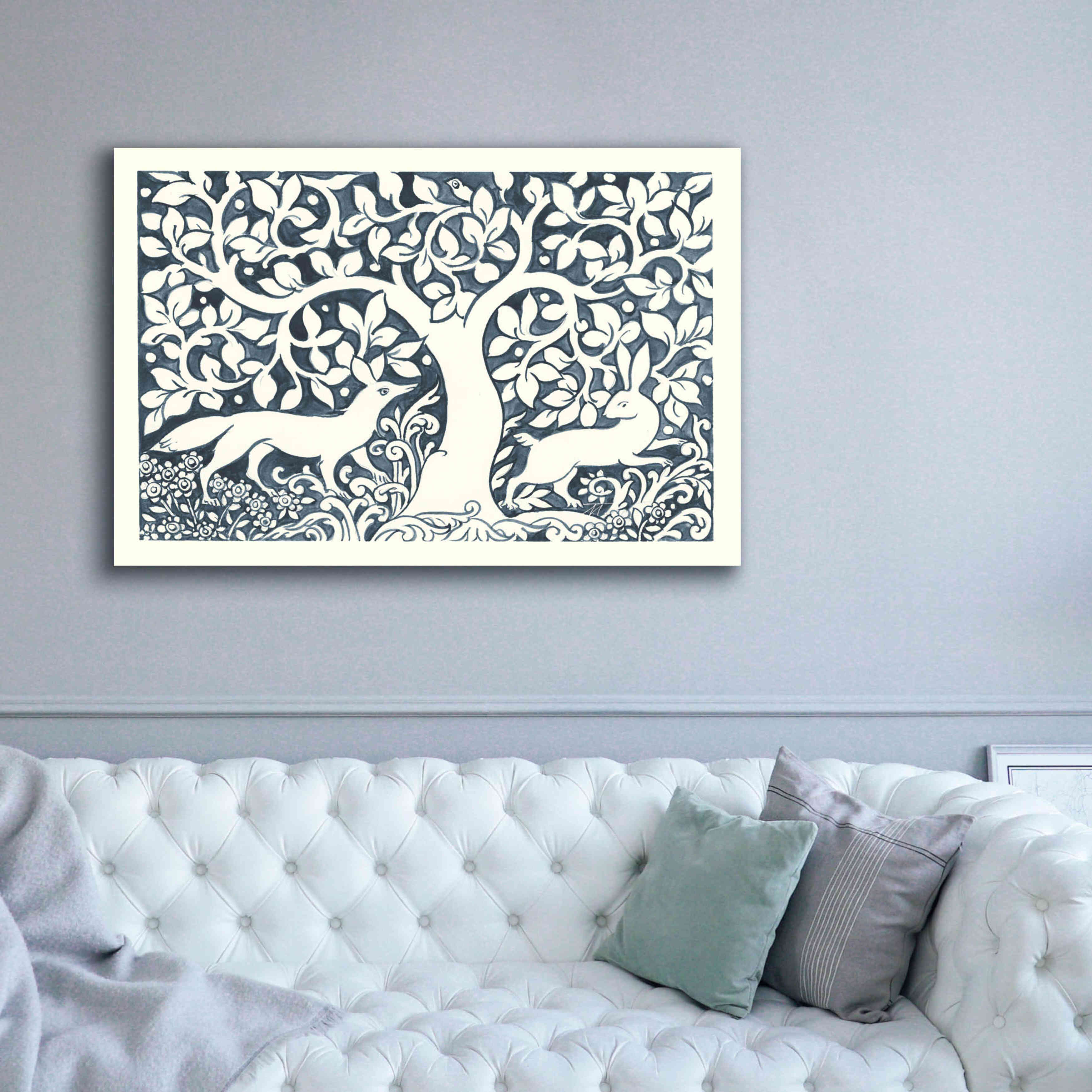 'Forest Life III' by Miranda Thomas, Giclee Canvas Wall Art,60x40