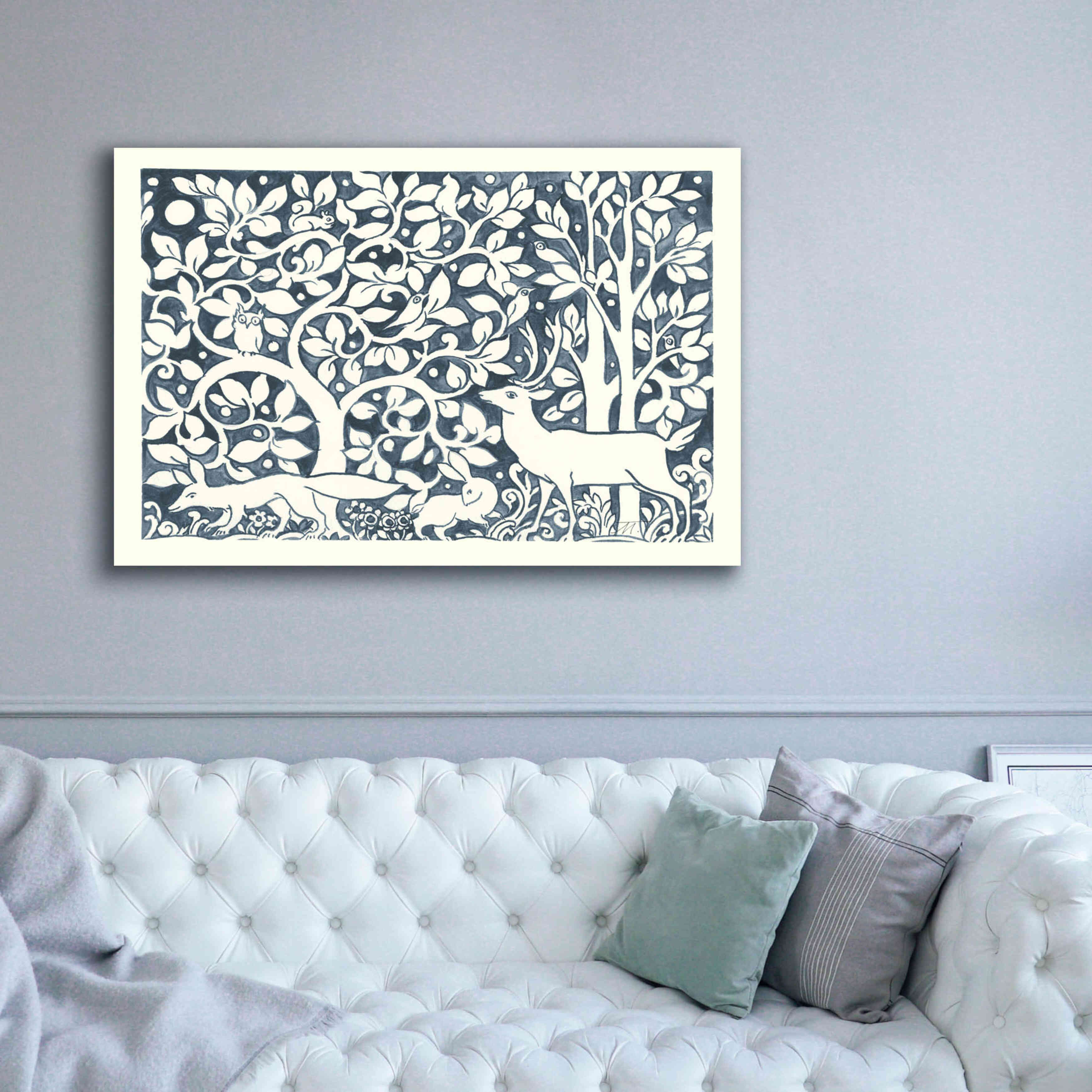 'Forest Life IV' by Miranda Thomas, Giclee Canvas Wall Art,60x40