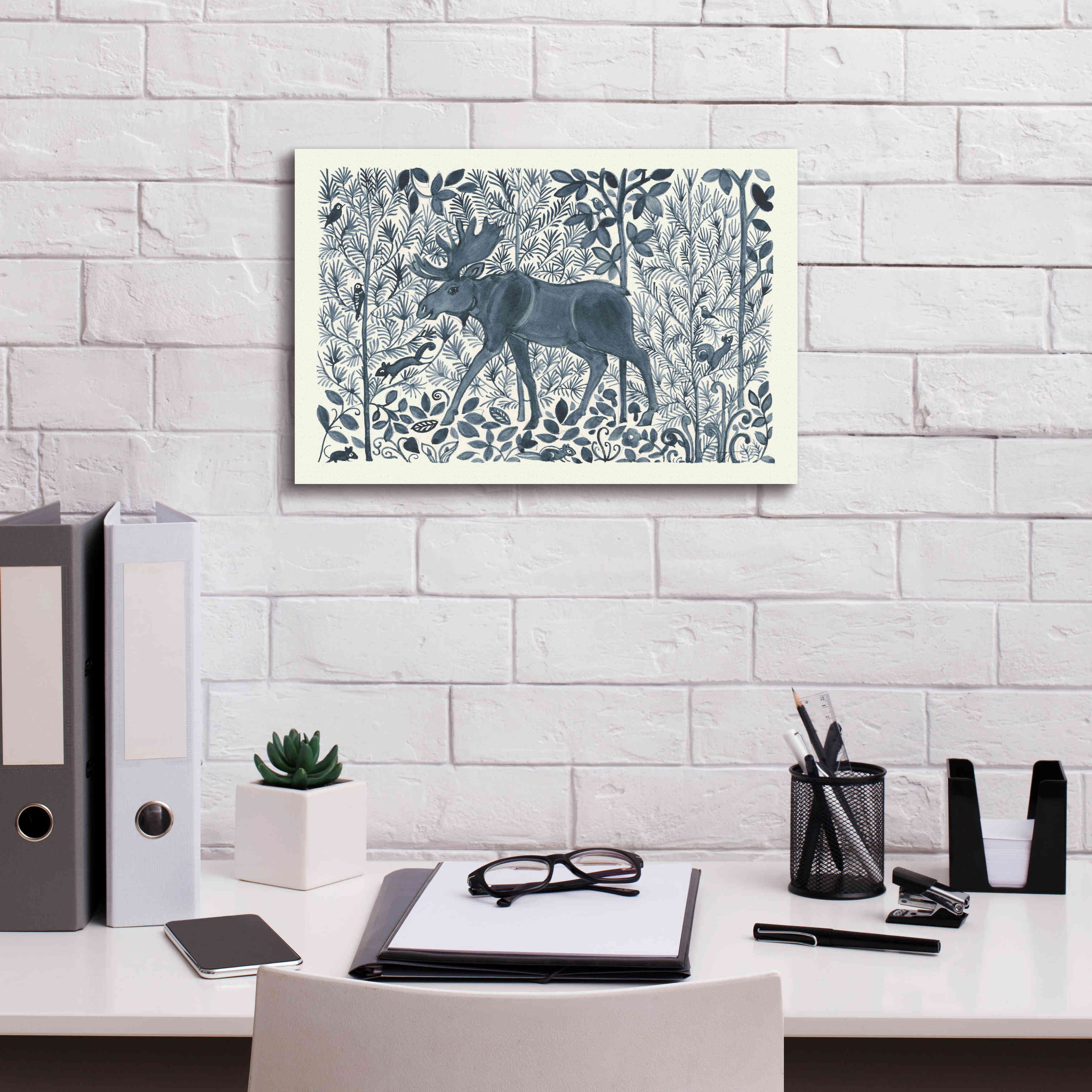 'Forest Life VI' by Miranda Thomas, Giclee Canvas Wall Art,18x12