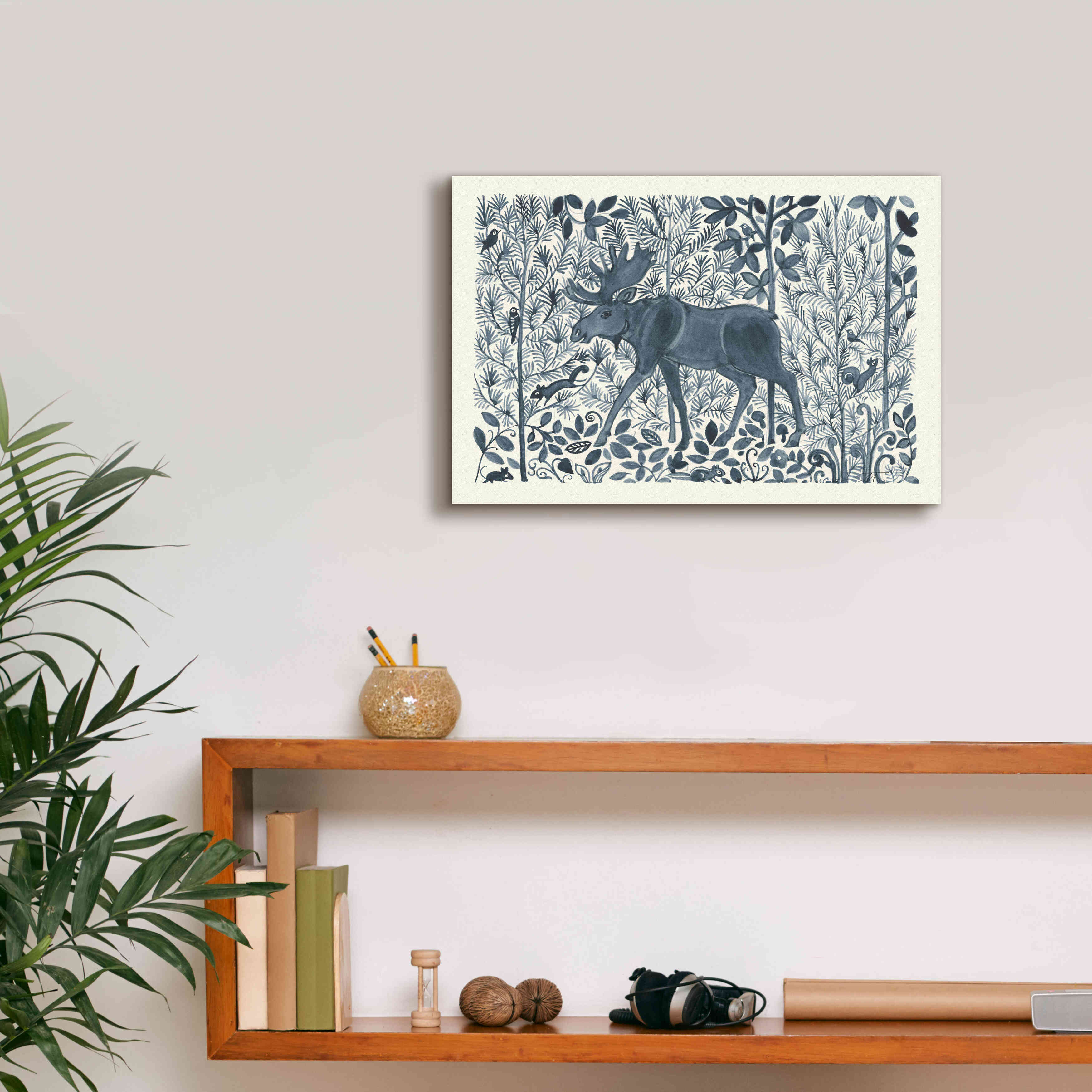 'Forest Life VI' by Miranda Thomas, Giclee Canvas Wall Art,18x12