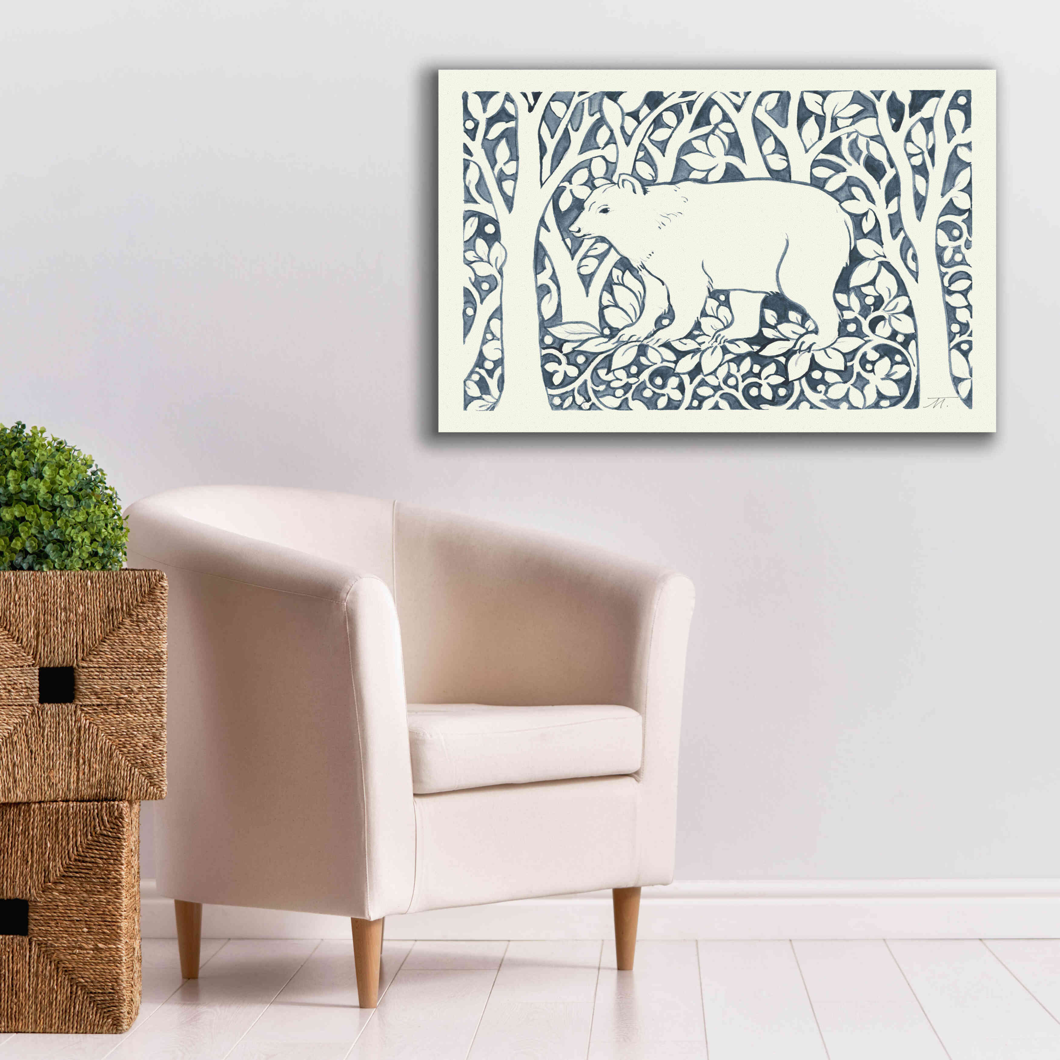 'Forest Life VII' by Miranda Thomas, Giclee Canvas Wall Art,40x26