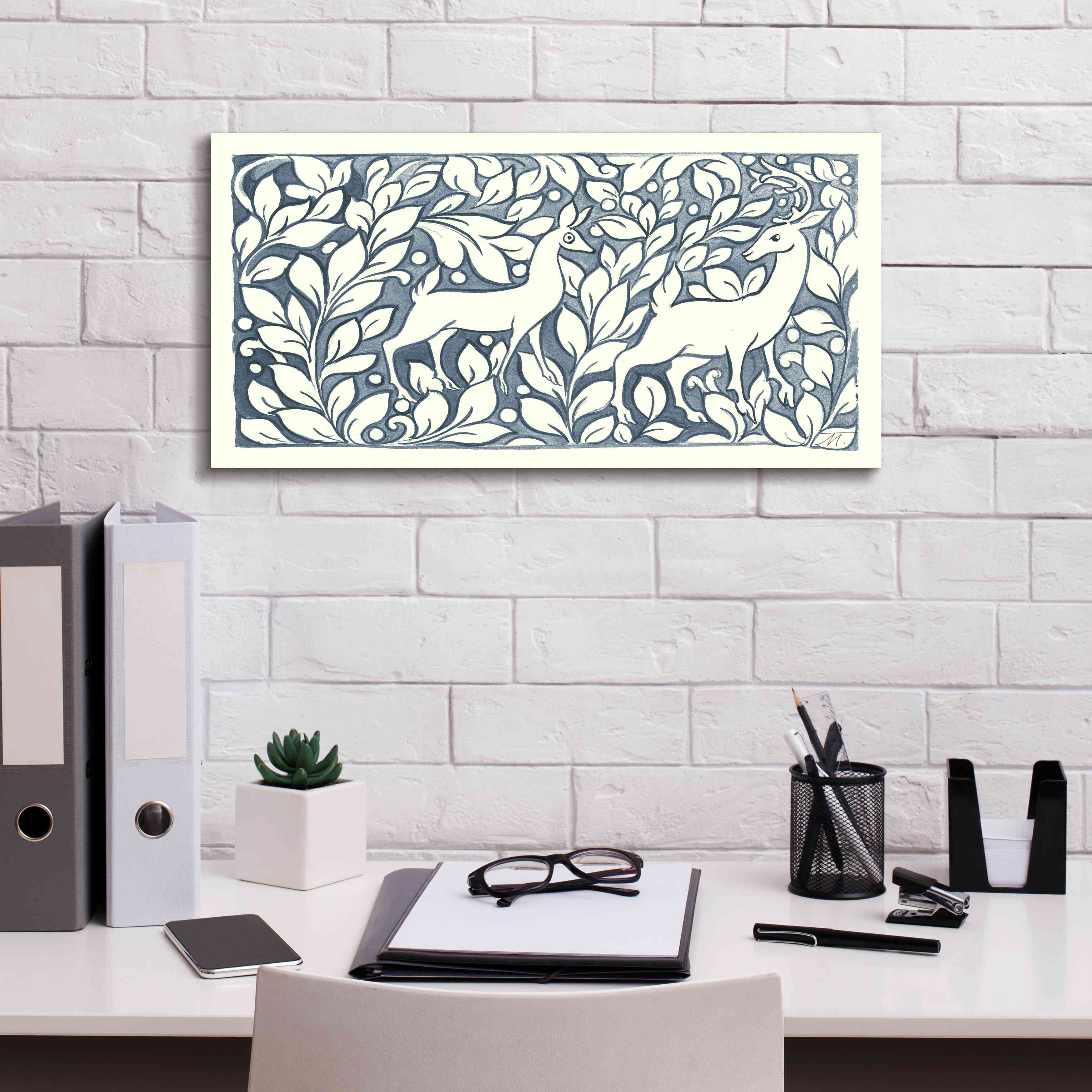 'Forest Life X' by Miranda Thomas, Giclee Canvas Wall Art,24x12