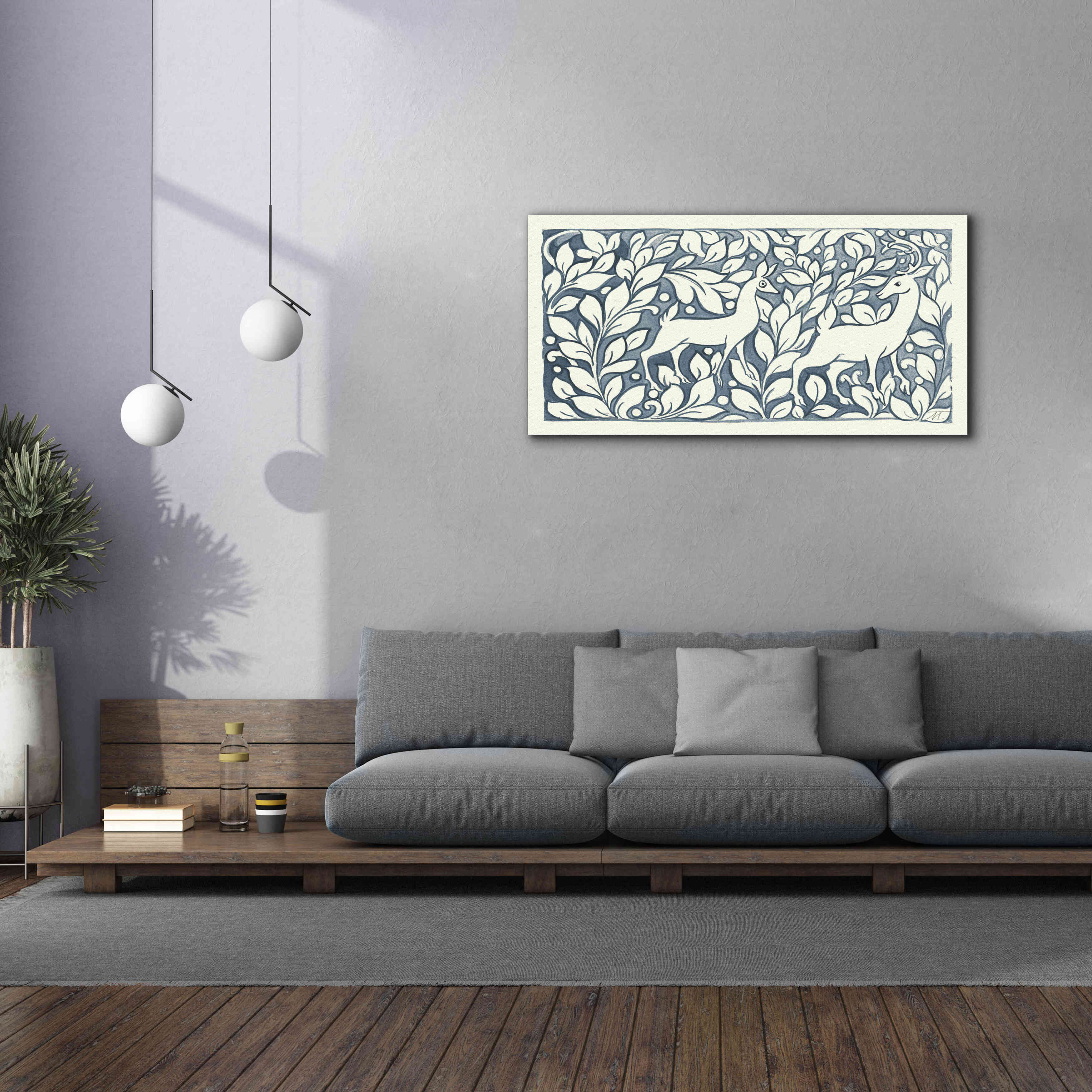 'Forest Life X' by Miranda Thomas, Giclee Canvas Wall Art,60x30