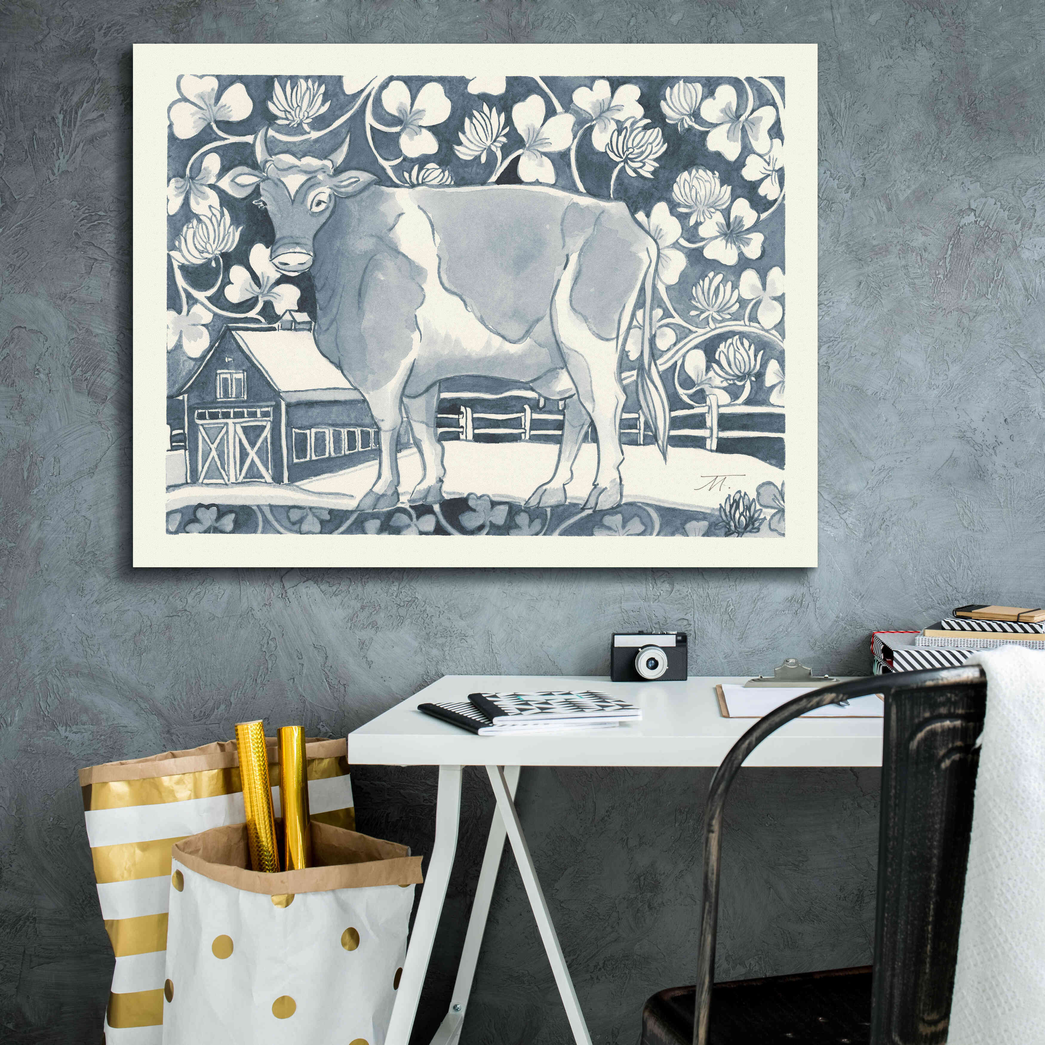 'Farm Life II v2' by Miranda Thomas, Giclee Canvas Wall Art,34x26