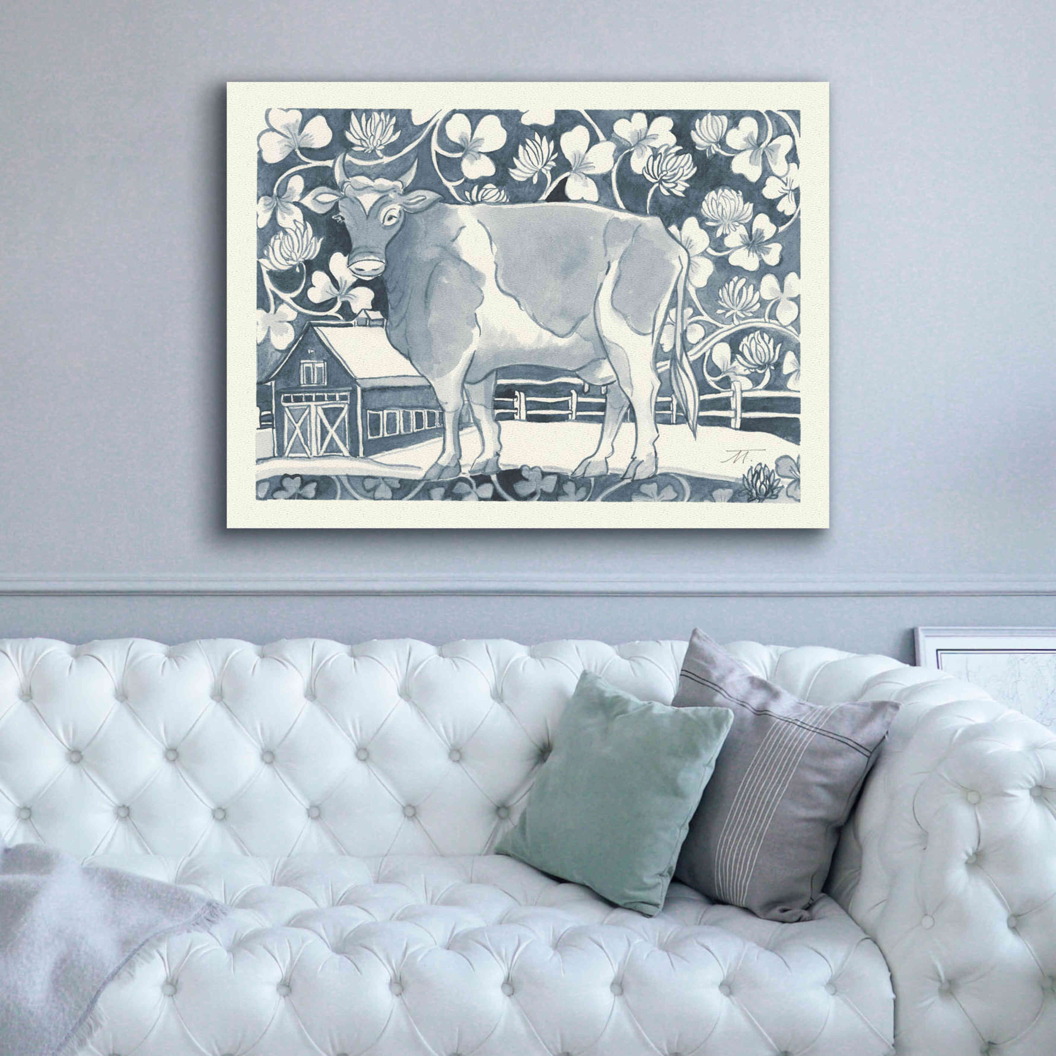 'Farm Life II v2' by Miranda Thomas, Giclee Canvas Wall Art,54x40