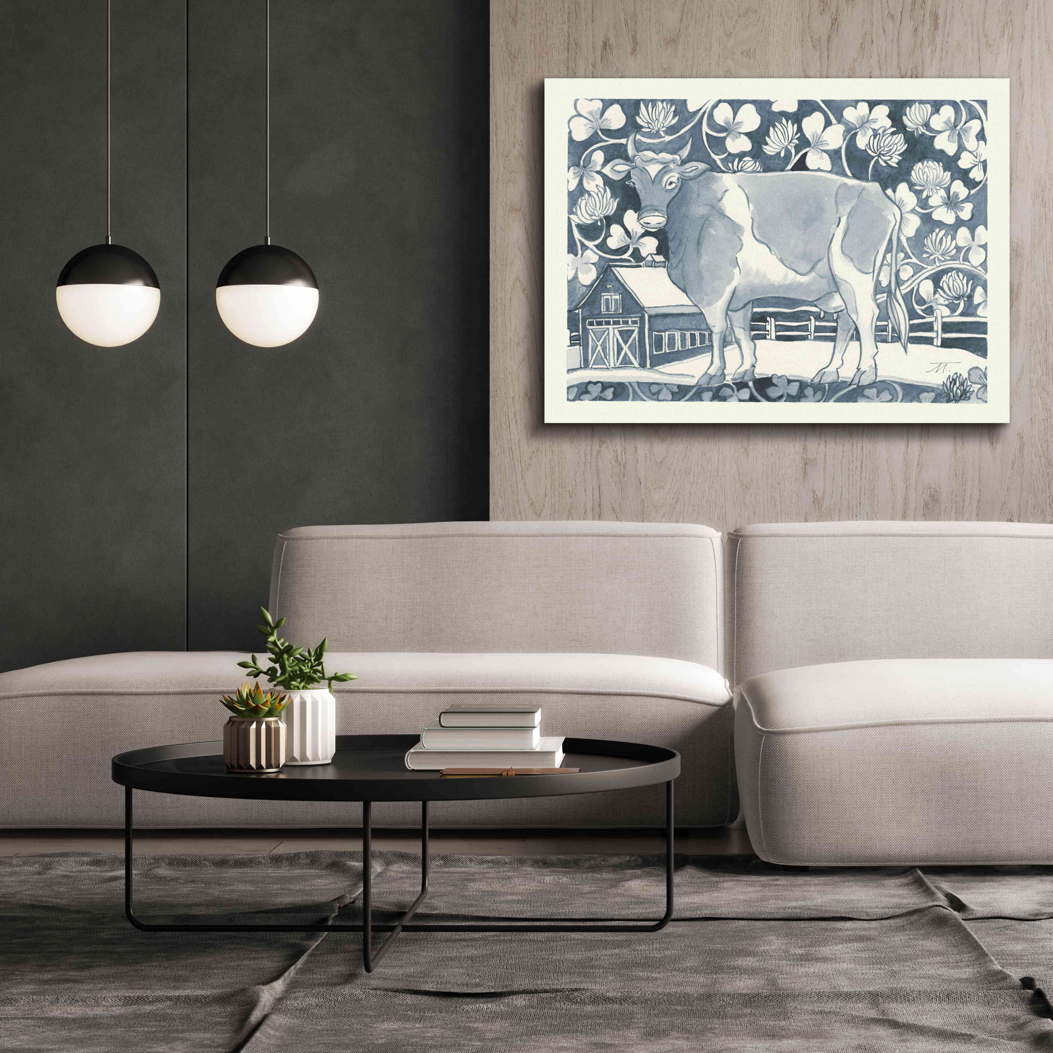 'Farm Life II v2' by Miranda Thomas, Giclee Canvas Wall Art,54x40