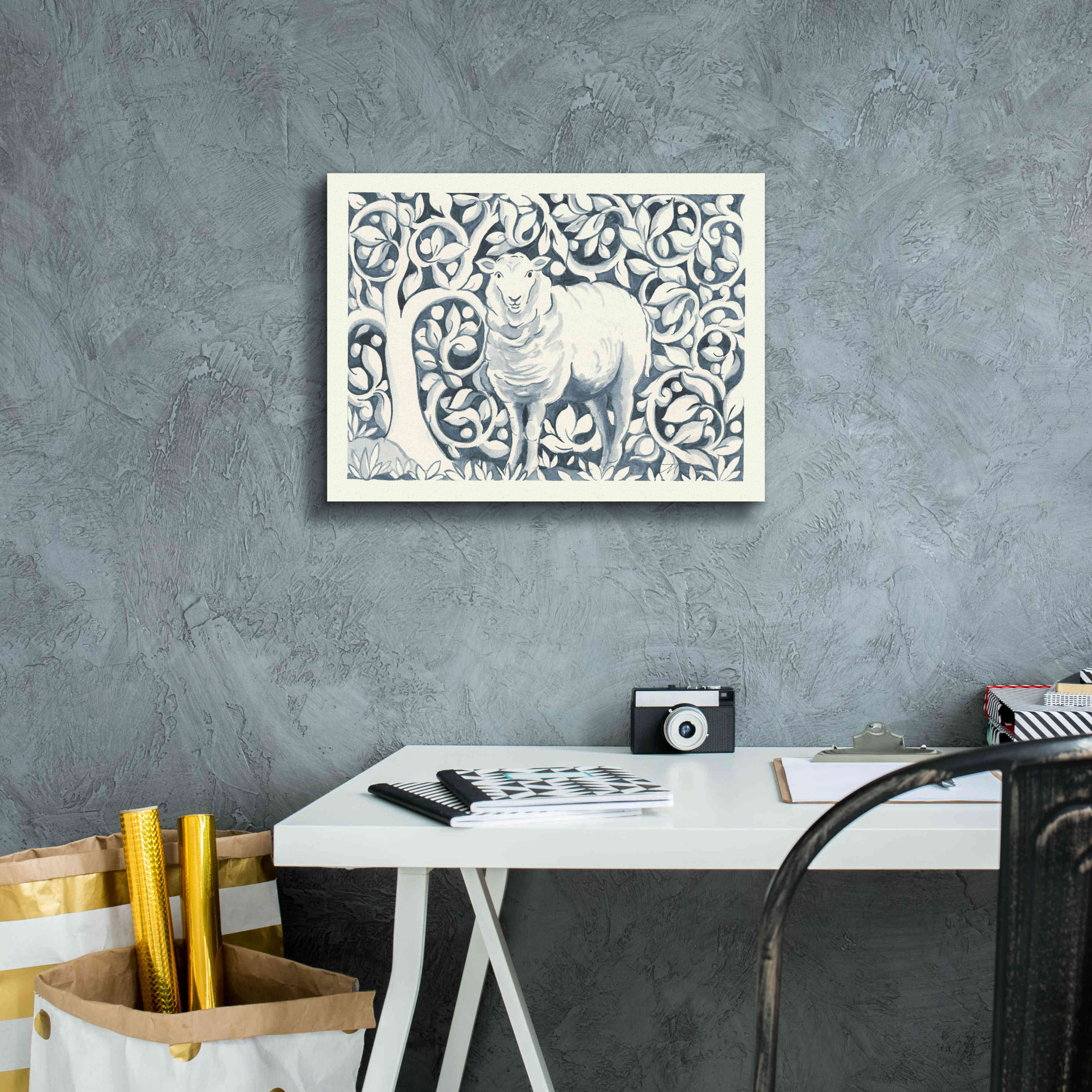 'Farm Life V v2' by Miranda Thomas, Giclee Canvas Wall Art,16x12