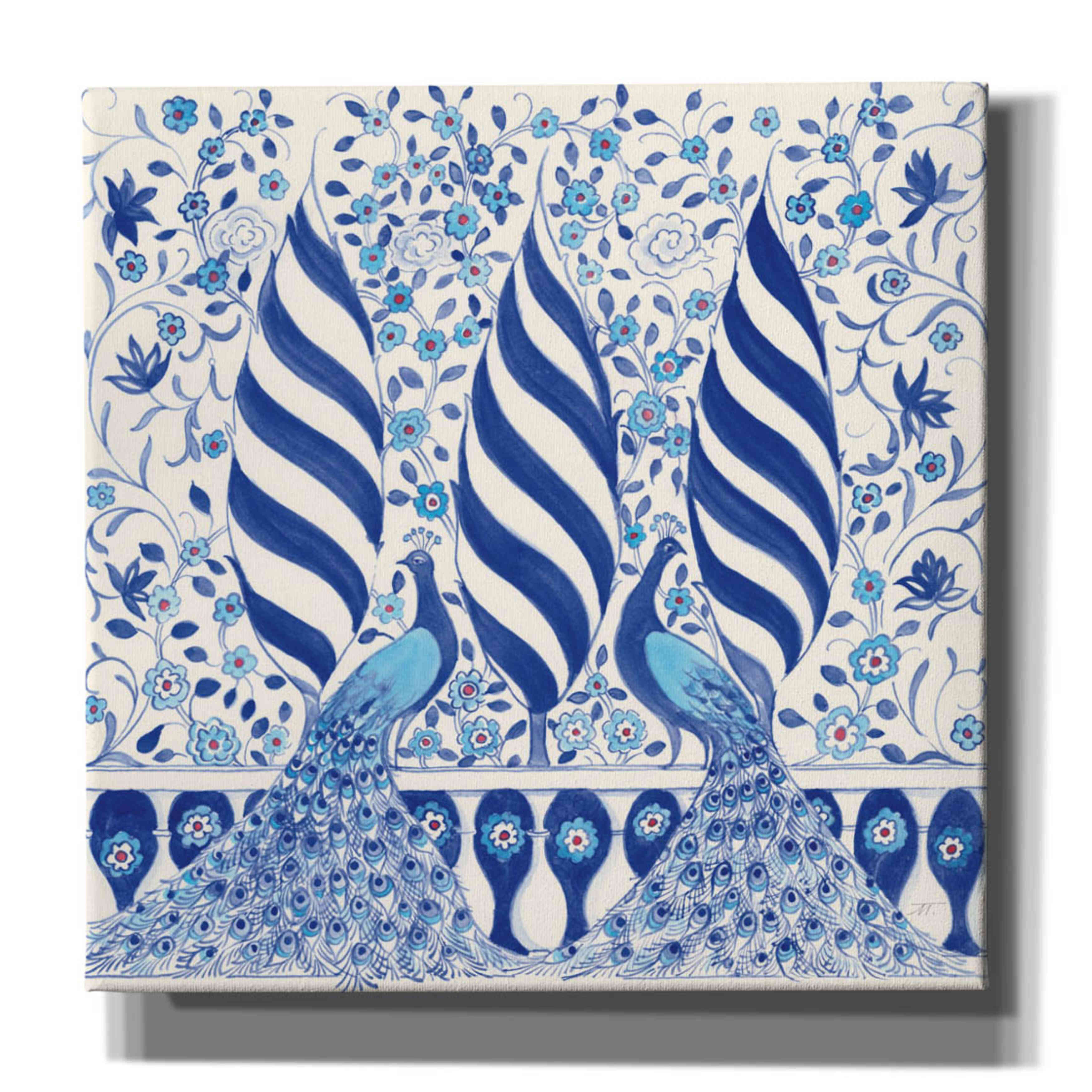 'Peacock Garden V' by Miranda Thomas, Giclee Canvas Wall Art