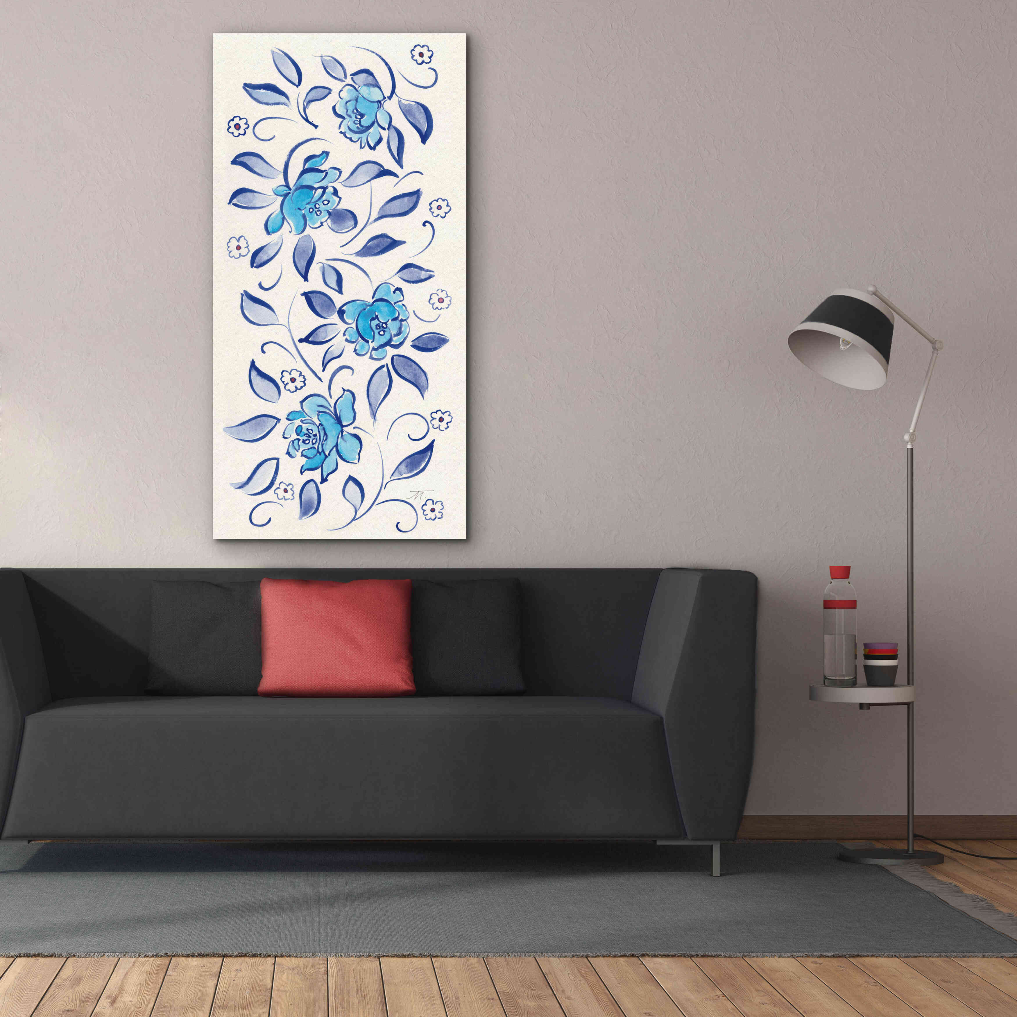 'Peacock Garden X' by Miranda Thomas, Giclee Canvas Wall Art,30x60