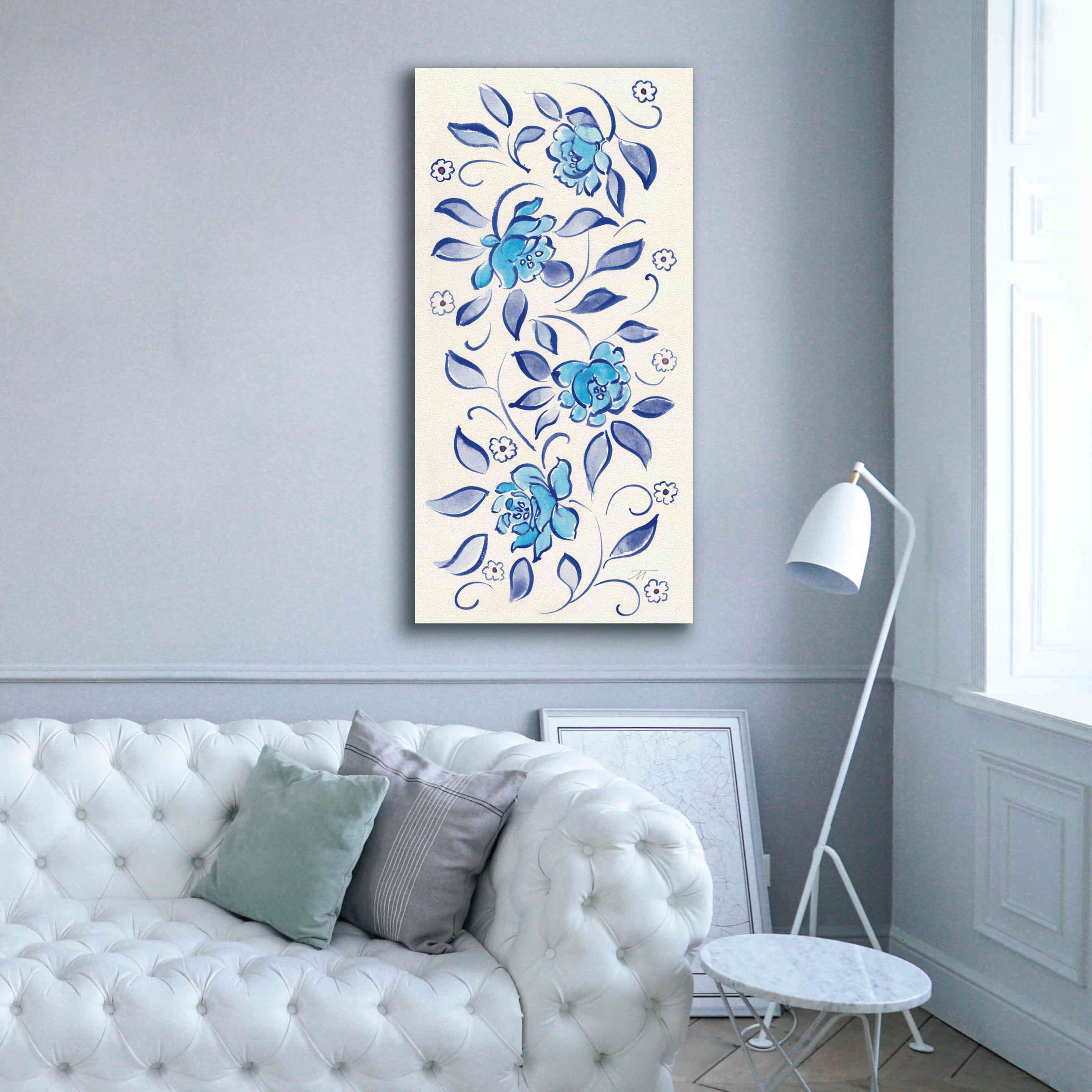 'Peacock Garden X' by Miranda Thomas, Giclee Canvas Wall Art,30x60