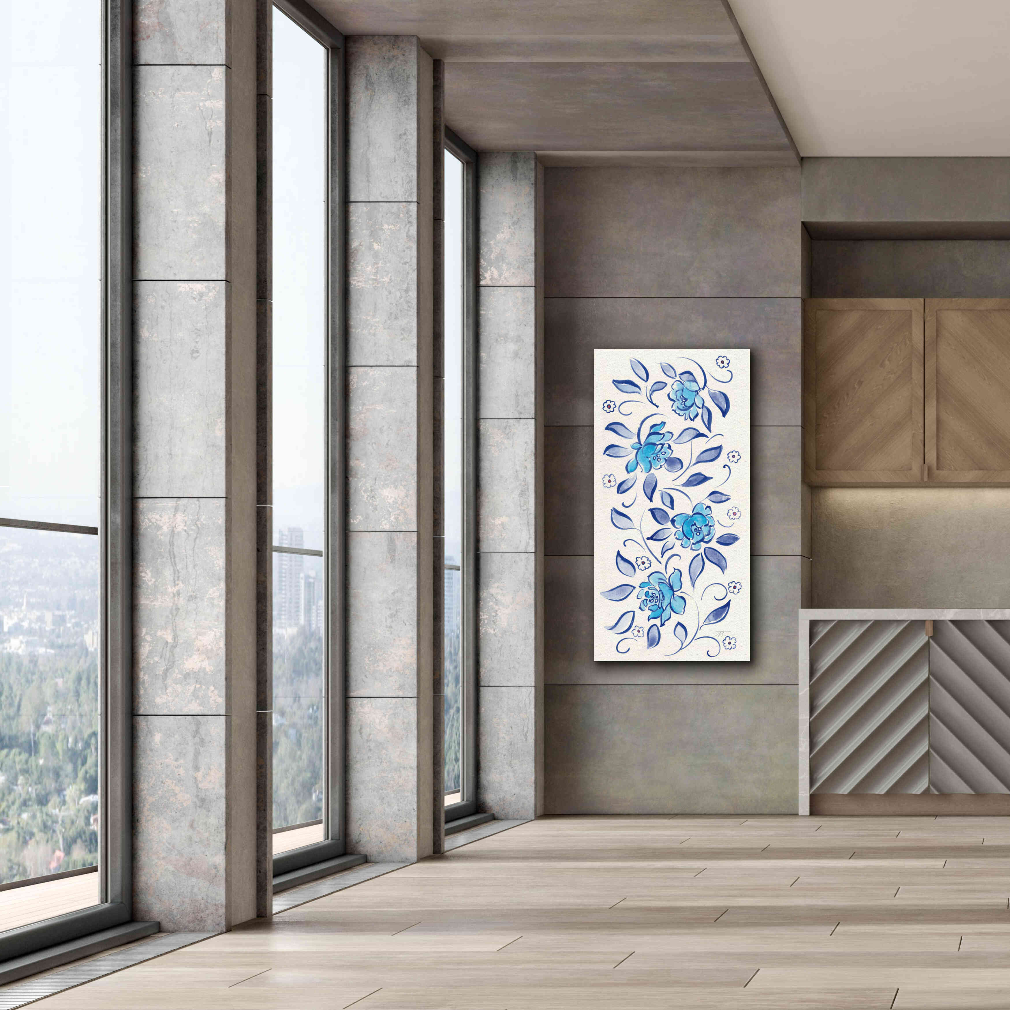 'Peacock Garden X' by Miranda Thomas, Giclee Canvas Wall Art,30x60