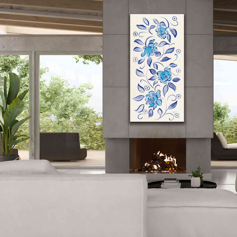 Image of 'Peacock Garden X' by Miranda Thomas, Giclee Canvas Wall Art,30x60