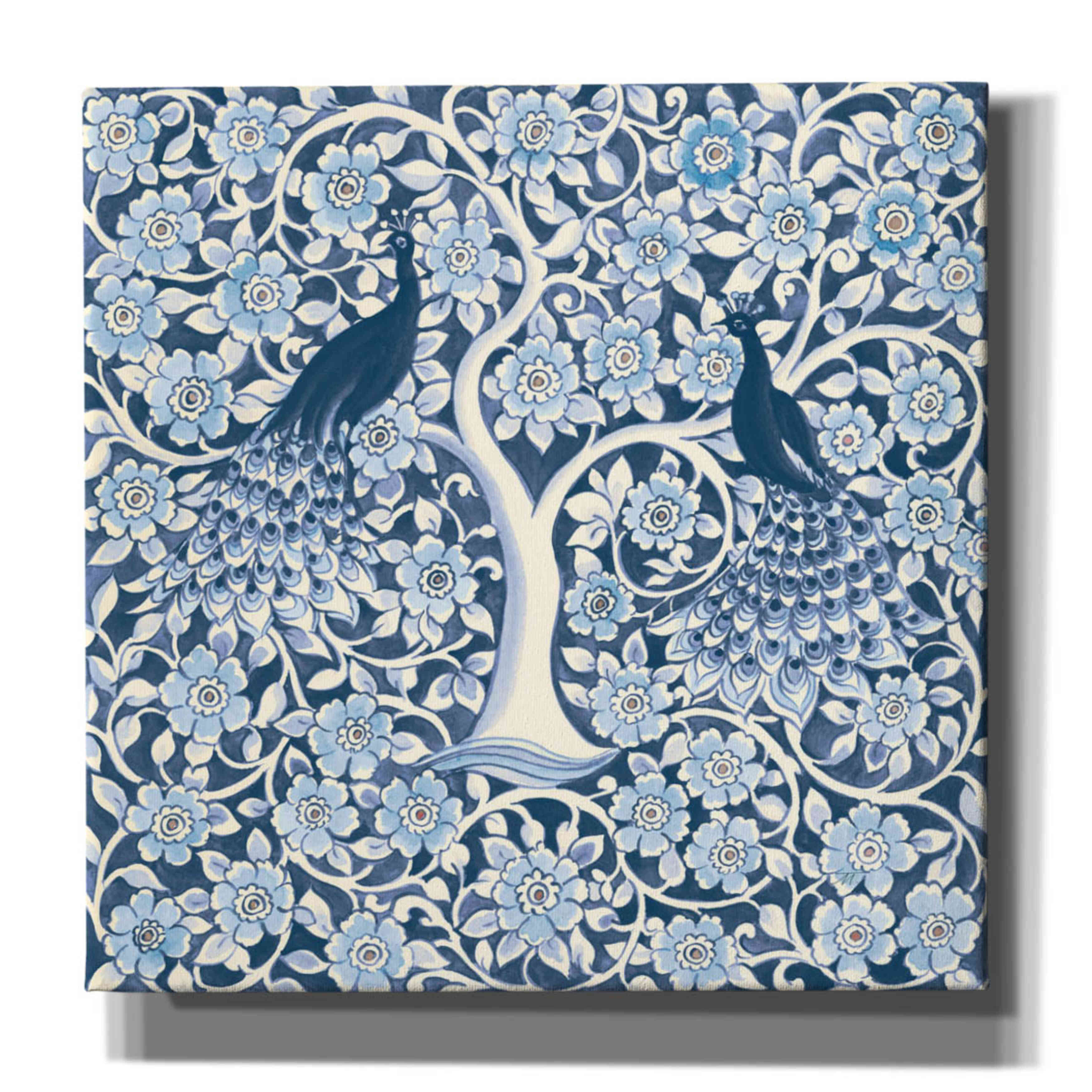 'Peacock Garden VII v2' by Miranda Thomas, Giclee Canvas Wall Art