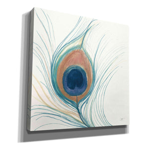 'Peacock Feather II Blue' by Miranda Thomas, Giclee Canvas Wall Art