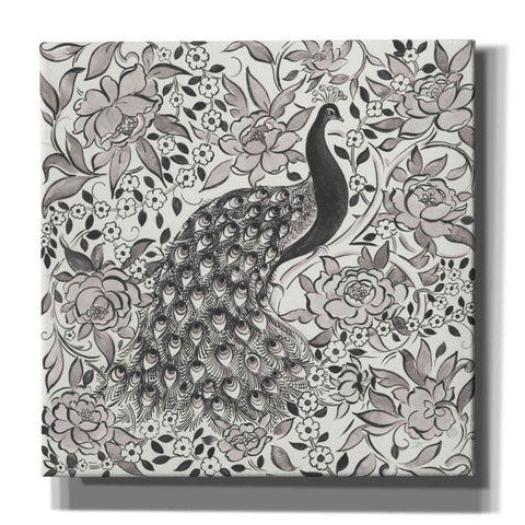 Image of 'Peacock Garden III BW' by Miranda Thomas, Giclee Canvas Wall Art