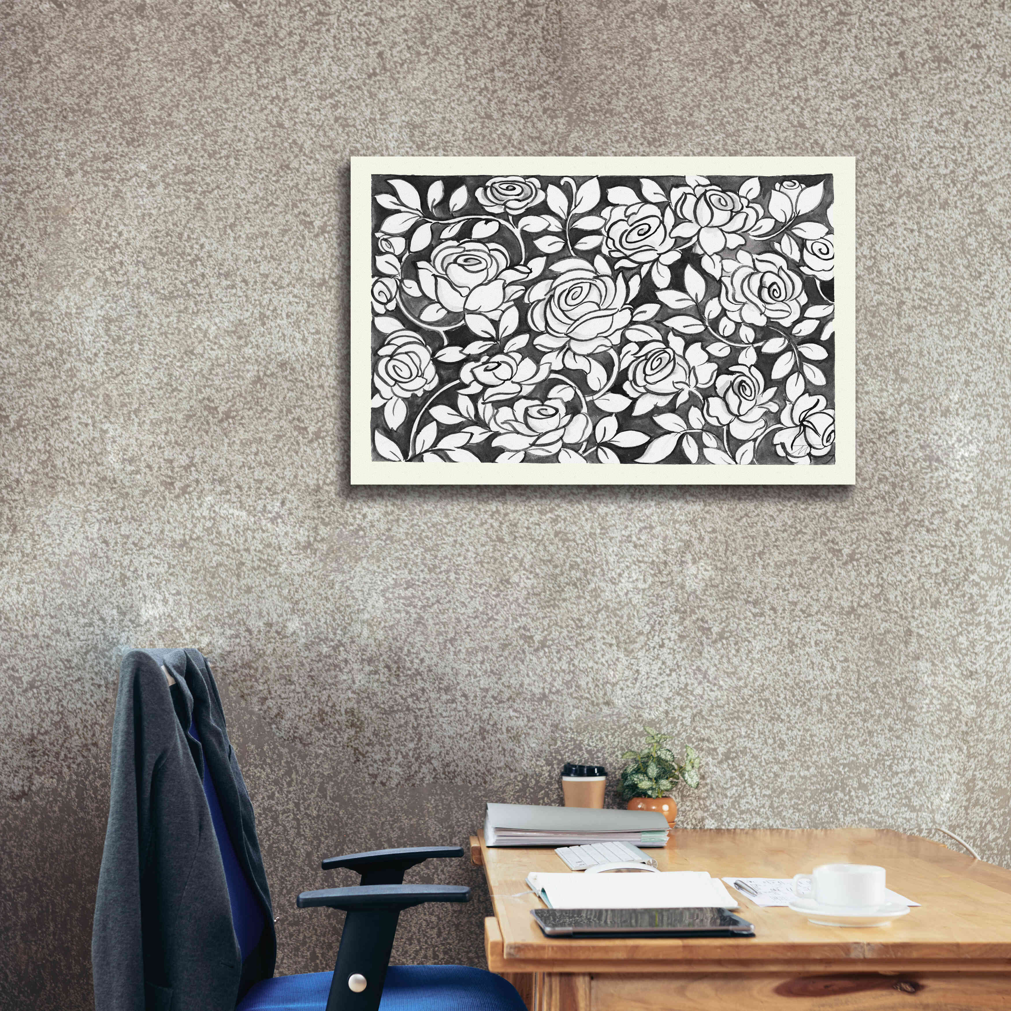 'Farm Life VII Black' by Miranda Thomas, Giclee Canvas Wall Art,40x26