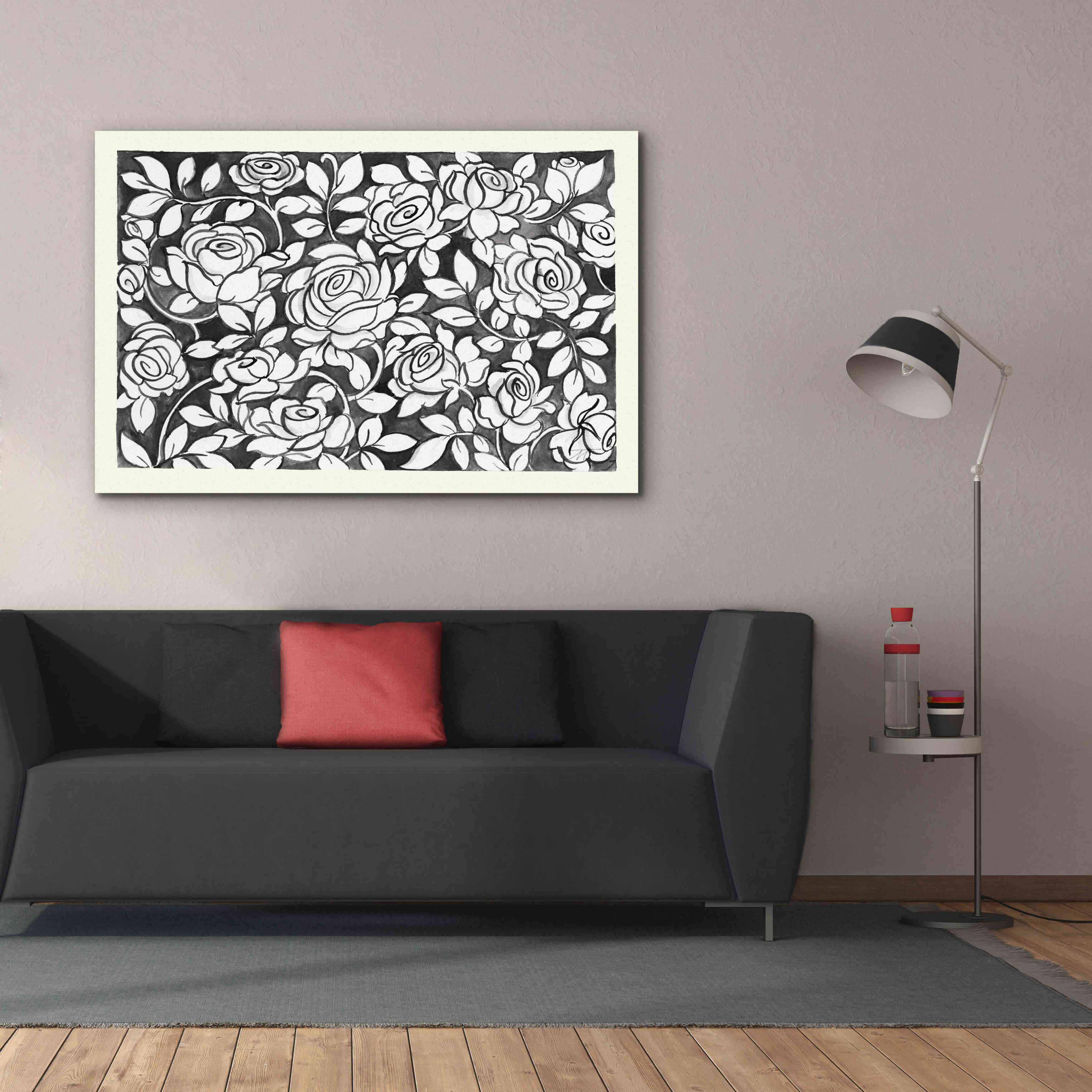 'Farm Life VII Black' by Miranda Thomas, Giclee Canvas Wall Art,60x40