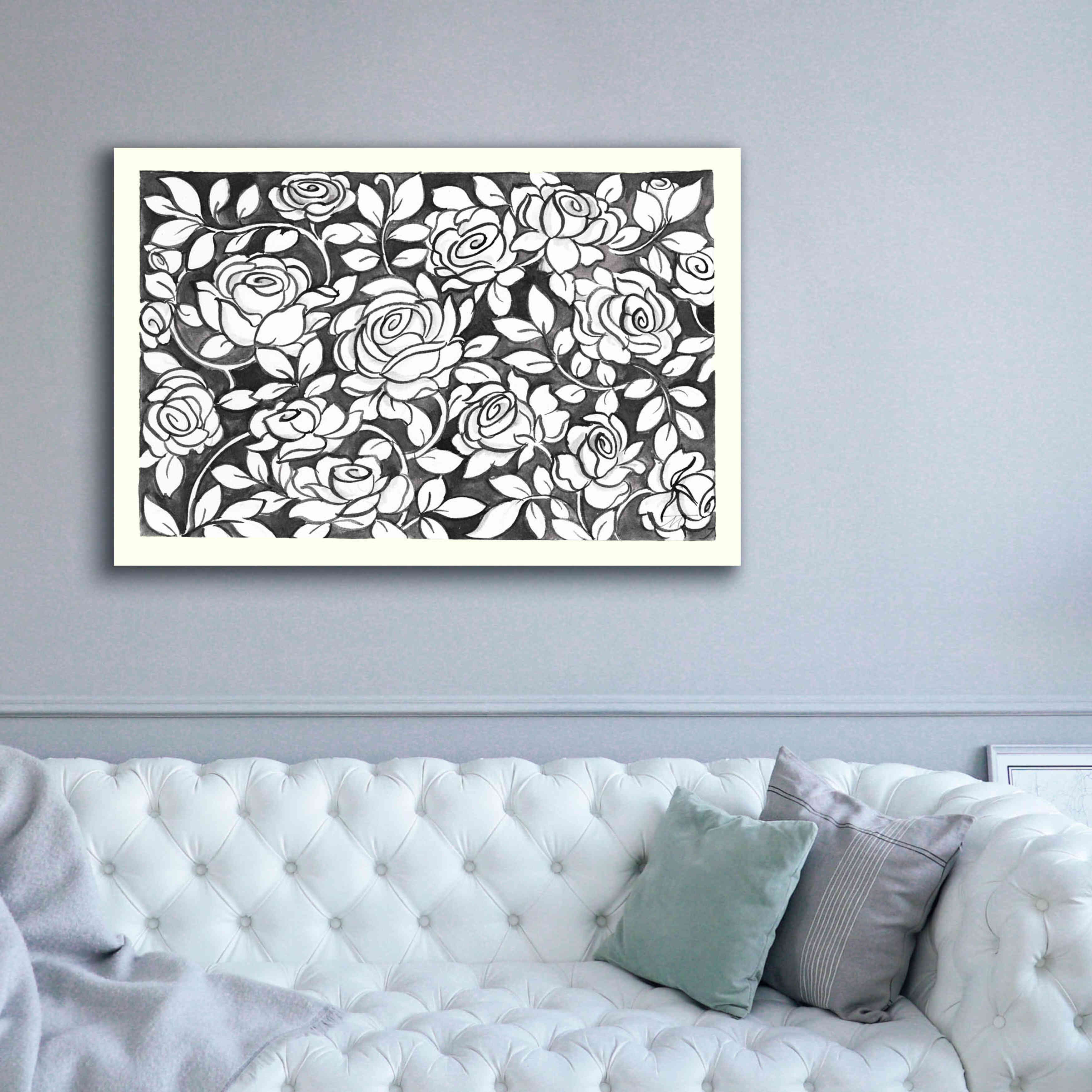 'Farm Life VII Black' by Miranda Thomas, Giclee Canvas Wall Art,60x40