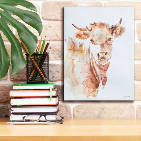 Image of 'Village Cow' by Alan Majchrowicz, Giclee Canvas Wall Art,12x16