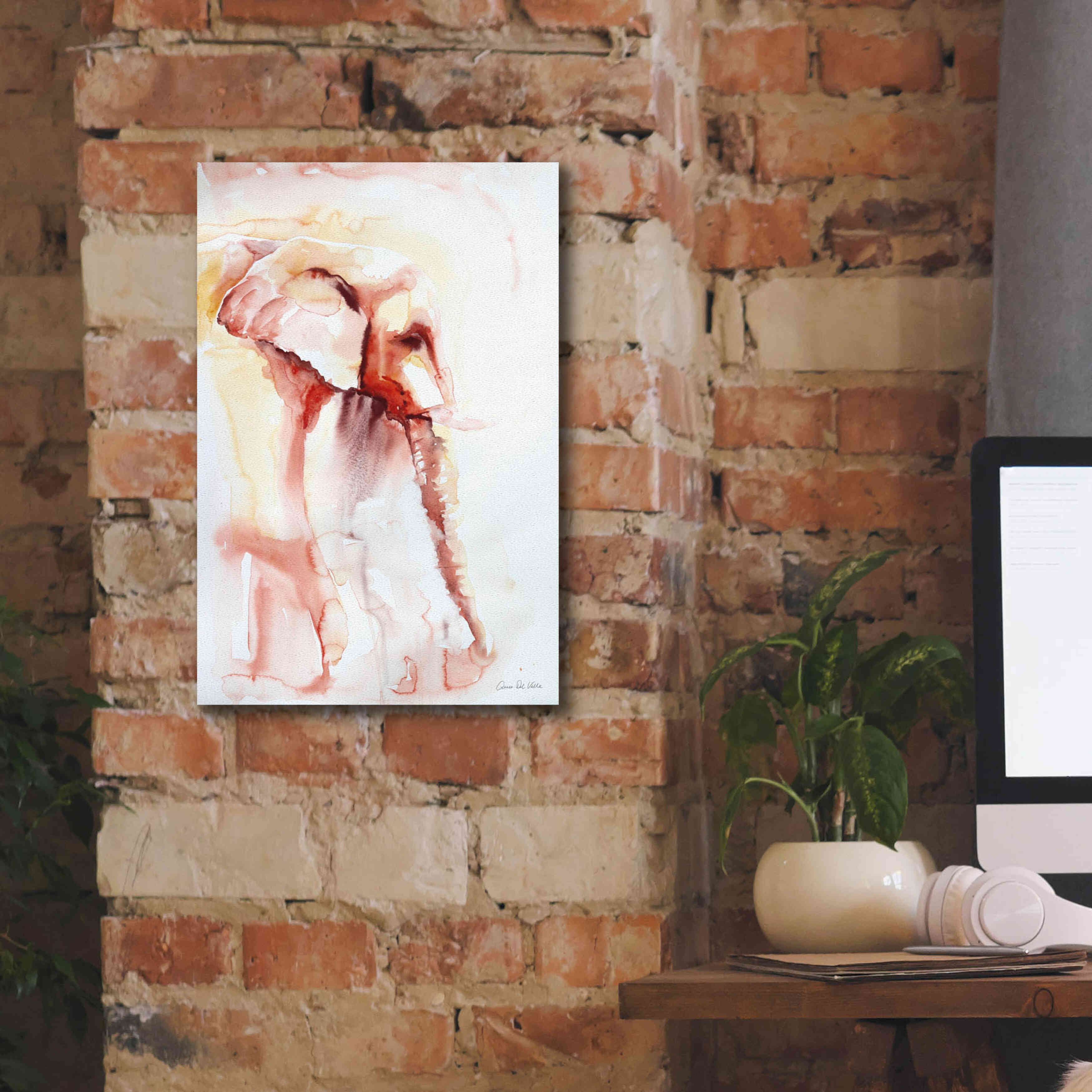 'African Elephant' by Alan Majchrowicz, Giclee Canvas Wall Art,12x18