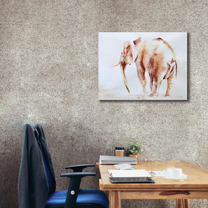 'Lone Elephant' by Alan Majchrowicz, Giclee Canvas Wall Art,34x26