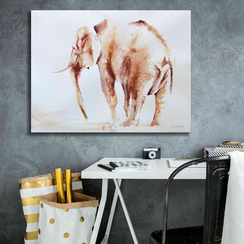 Image of 'Lone Elephant' by Alan Majchrowicz, Giclee Canvas Wall Art,34x26