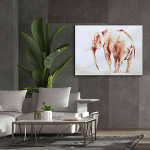 'Lone Elephant' by Alan Majchrowicz, Giclee Canvas Wall Art,54x40