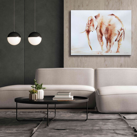 Image of 'Lone Elephant' by Alan Majchrowicz, Giclee Canvas Wall Art,54x40