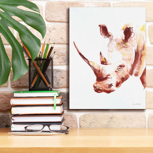 'Rhino' by Alan Majchrowicz, Giclee Canvas Wall Art,12x16