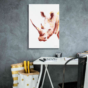 'Rhino' by Alan Majchrowicz, Giclee Canvas Wall Art,18x26