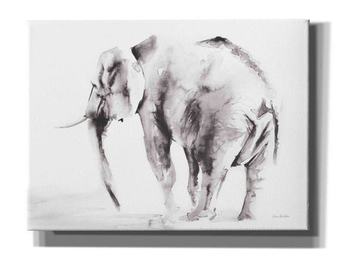 Image of 'Lone Elephant Gray' by Alan Majchrowicz, Giclee Canvas Wall Art