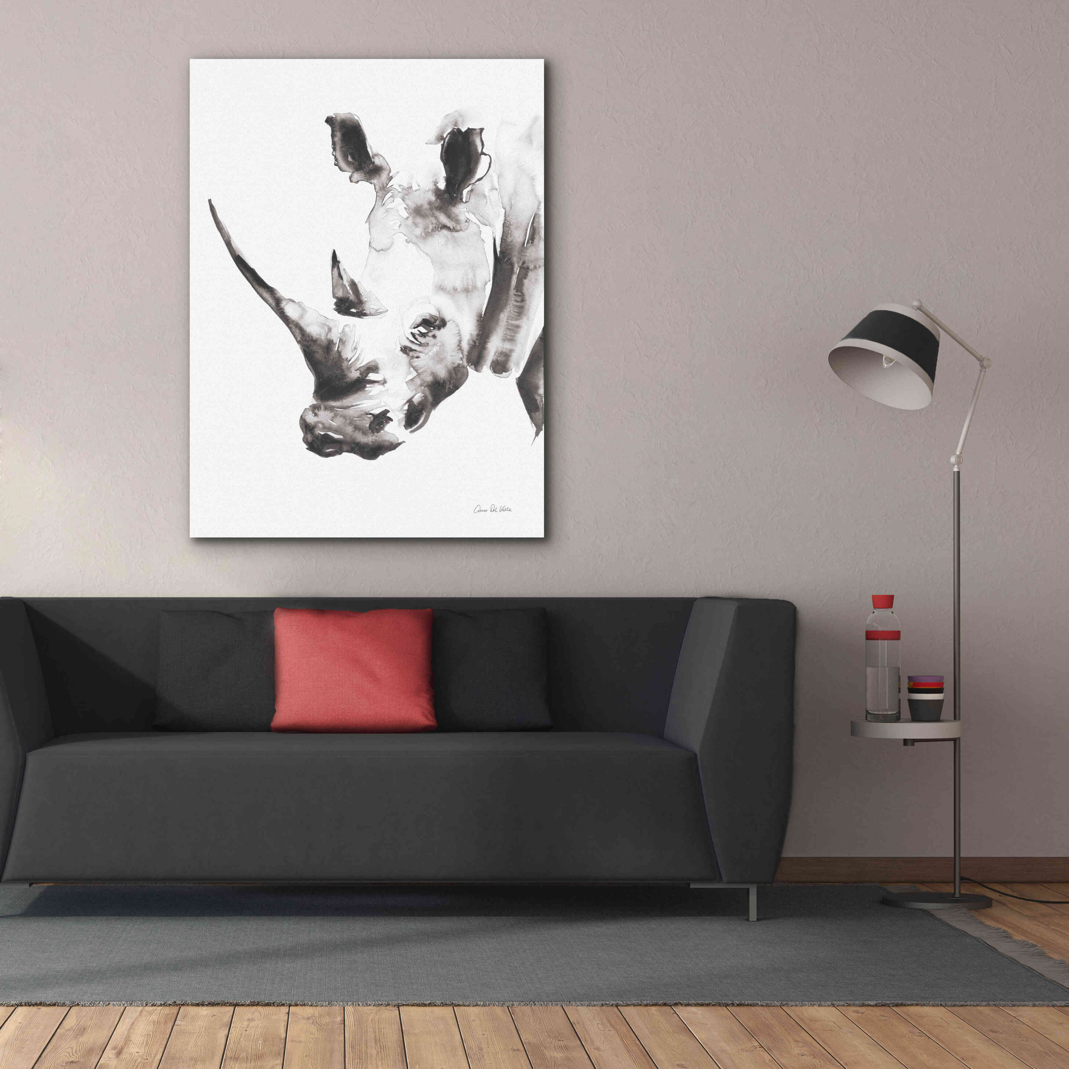 'Rhino Gray' by Alan Majchrowicz, Giclee Canvas Wall Art,40x54