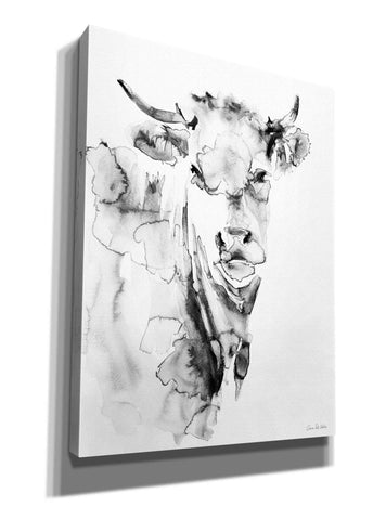 Image of 'Village Cow Gray' by Alan Majchrowicz, Giclee Canvas Wall Art