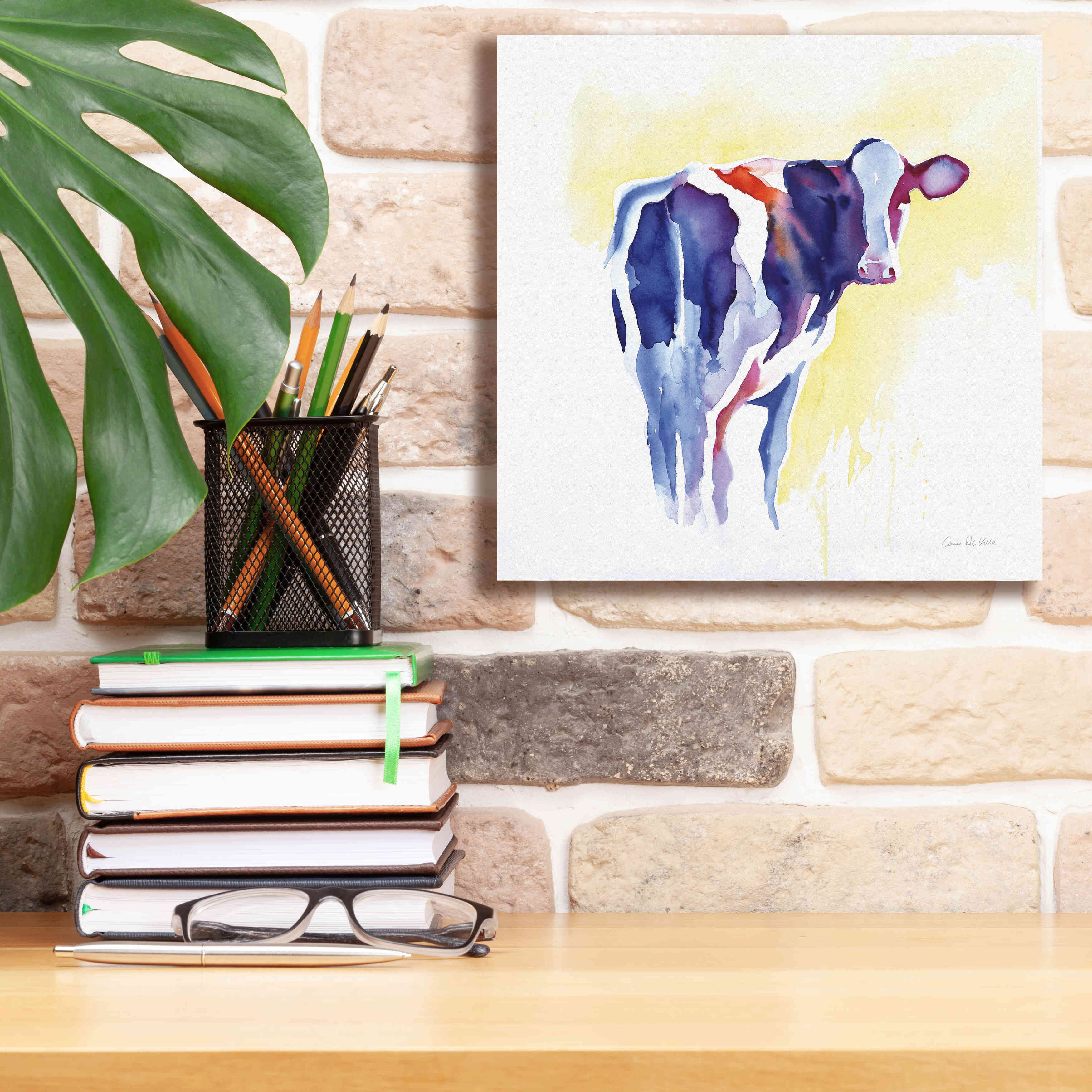 'Holstein I' by Alan Majchrowicz, Giclee Canvas Wall Art,12x12