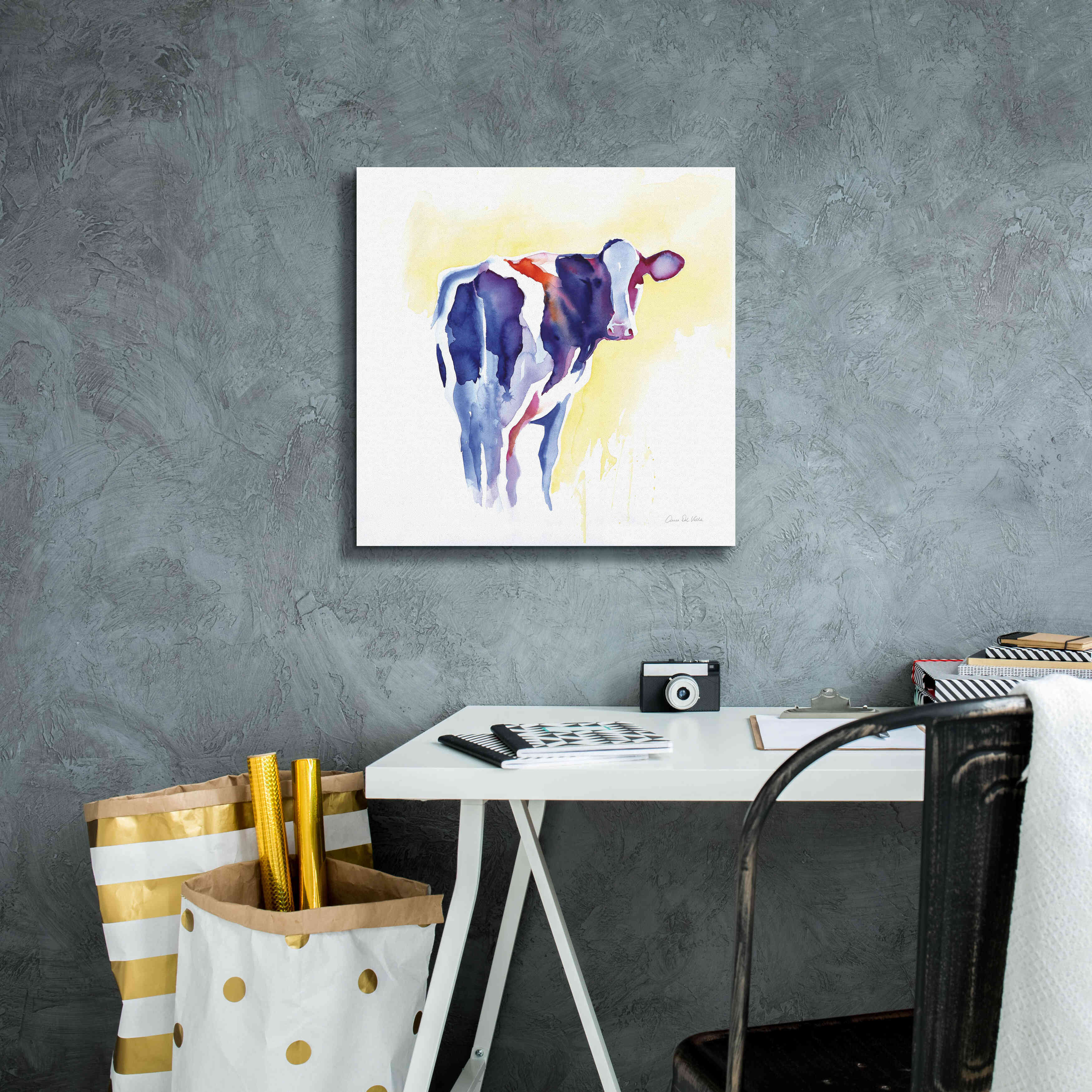'Holstein I' by Alan Majchrowicz, Giclee Canvas Wall Art,18x18