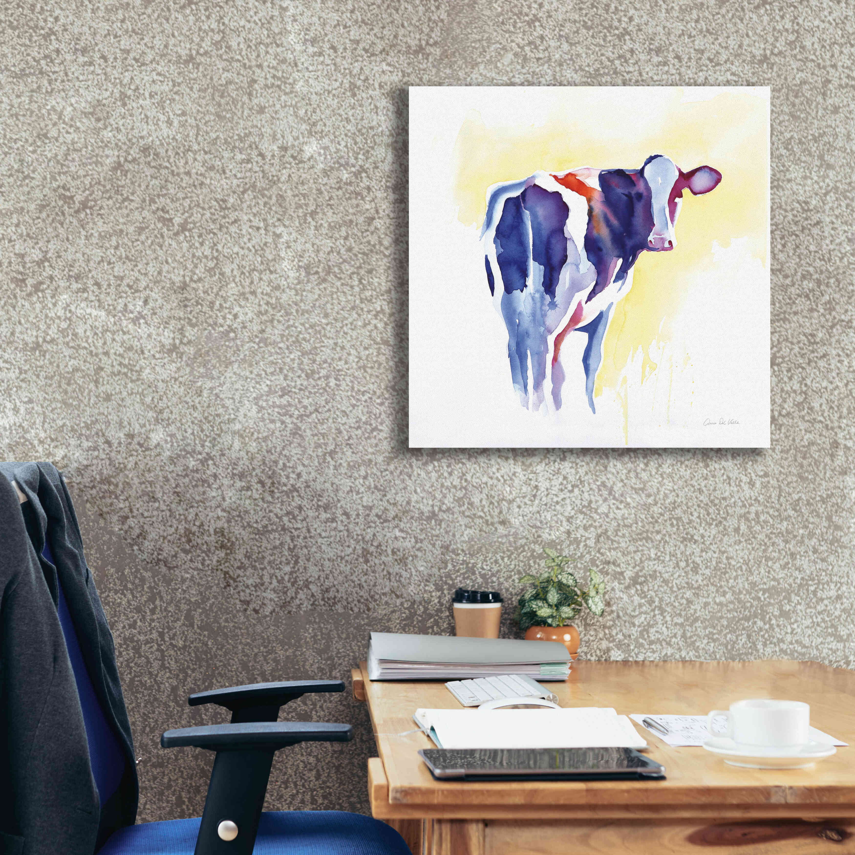'Holstein I' by Alan Majchrowicz, Giclee Canvas Wall Art,26x26