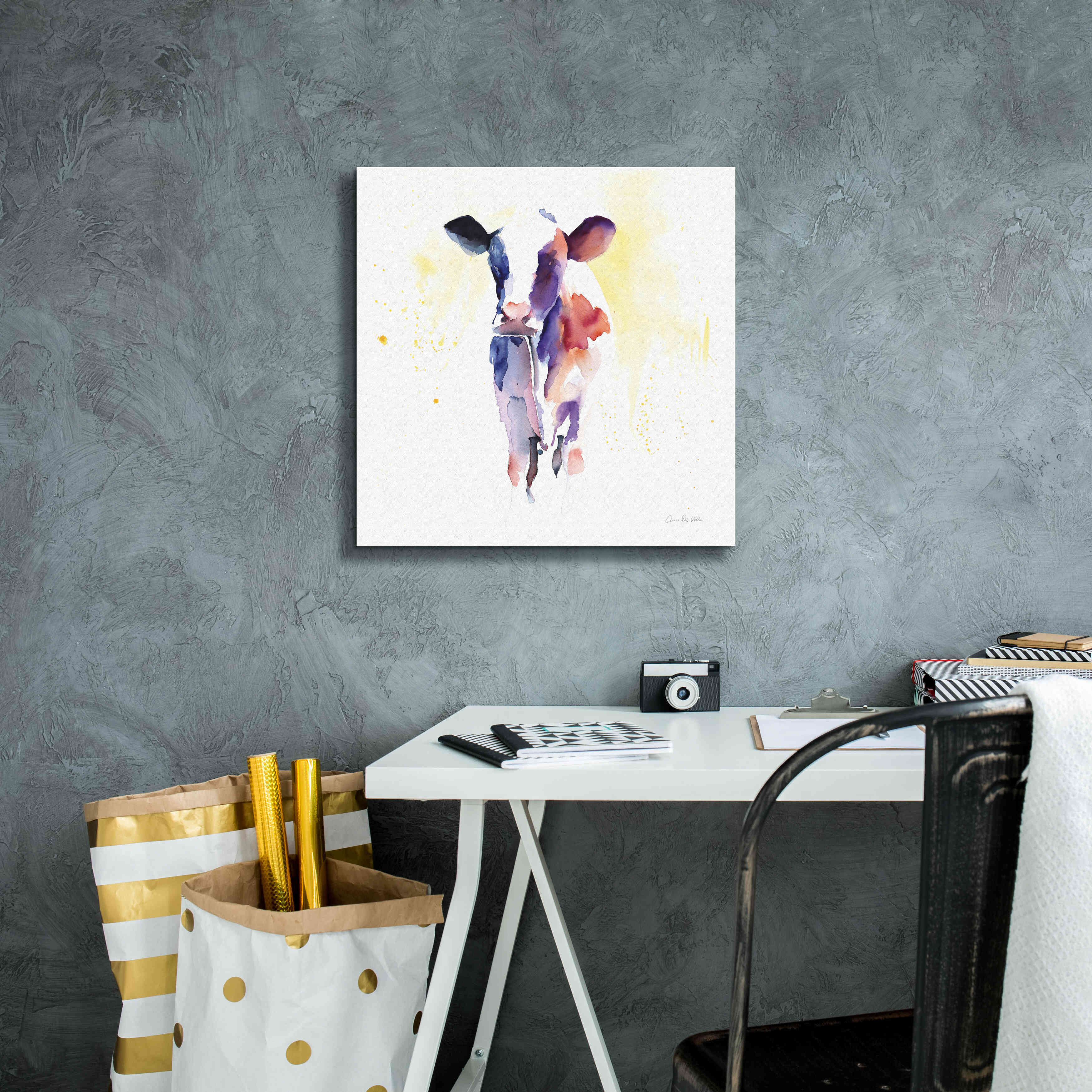 'Holstein II' by Alan Majchrowicz, Giclee Canvas Wall Art,18x18