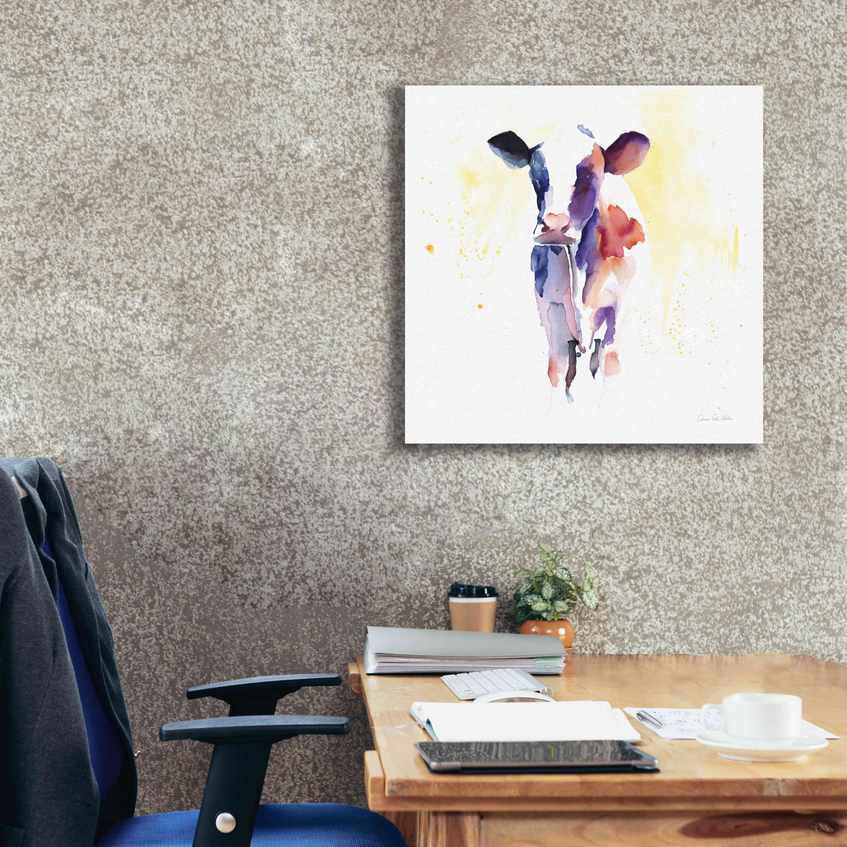 'Holstein II' by Alan Majchrowicz, Giclee Canvas Wall Art,26x26